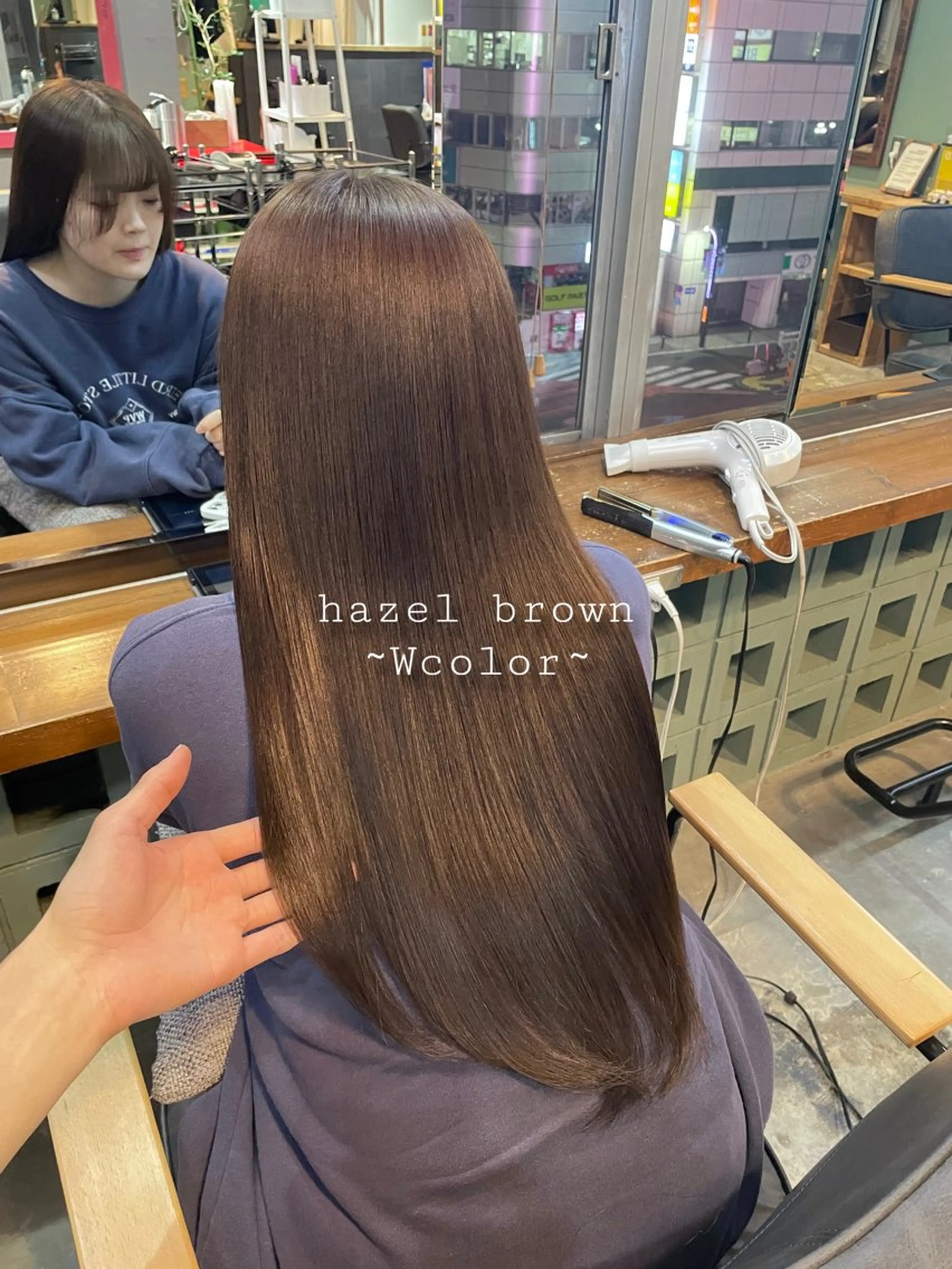 カラー ブリーチなしカラー/ 髪質改善/田中優のヘアスタイル