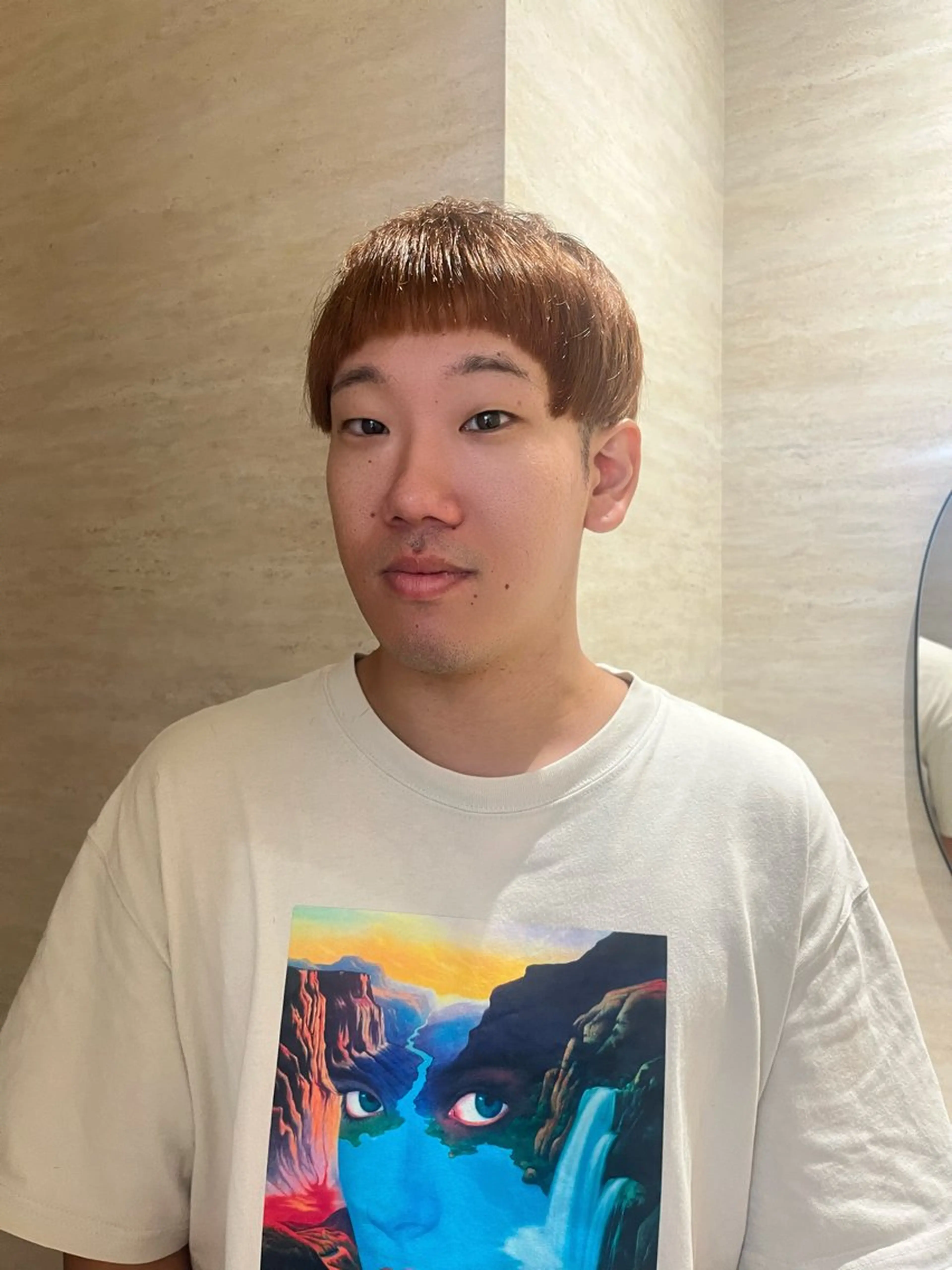 ショート カラー メンズ 柔らかい艶暖色 レイヤー🫧姫汝のヘアスタイル