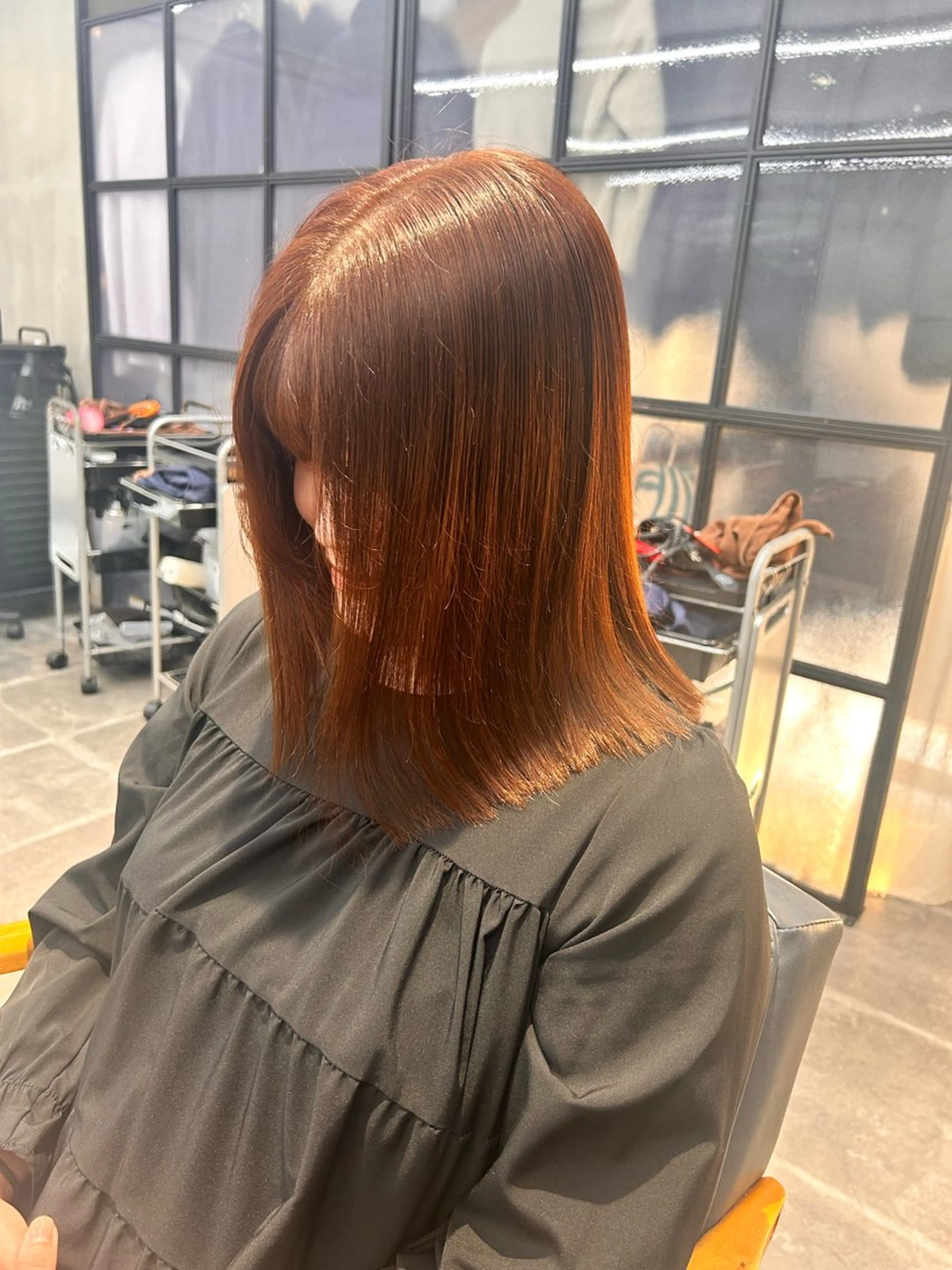 ミディアム カラー 韓国×髪質改善カラー 💎hinaのヘアスタイル