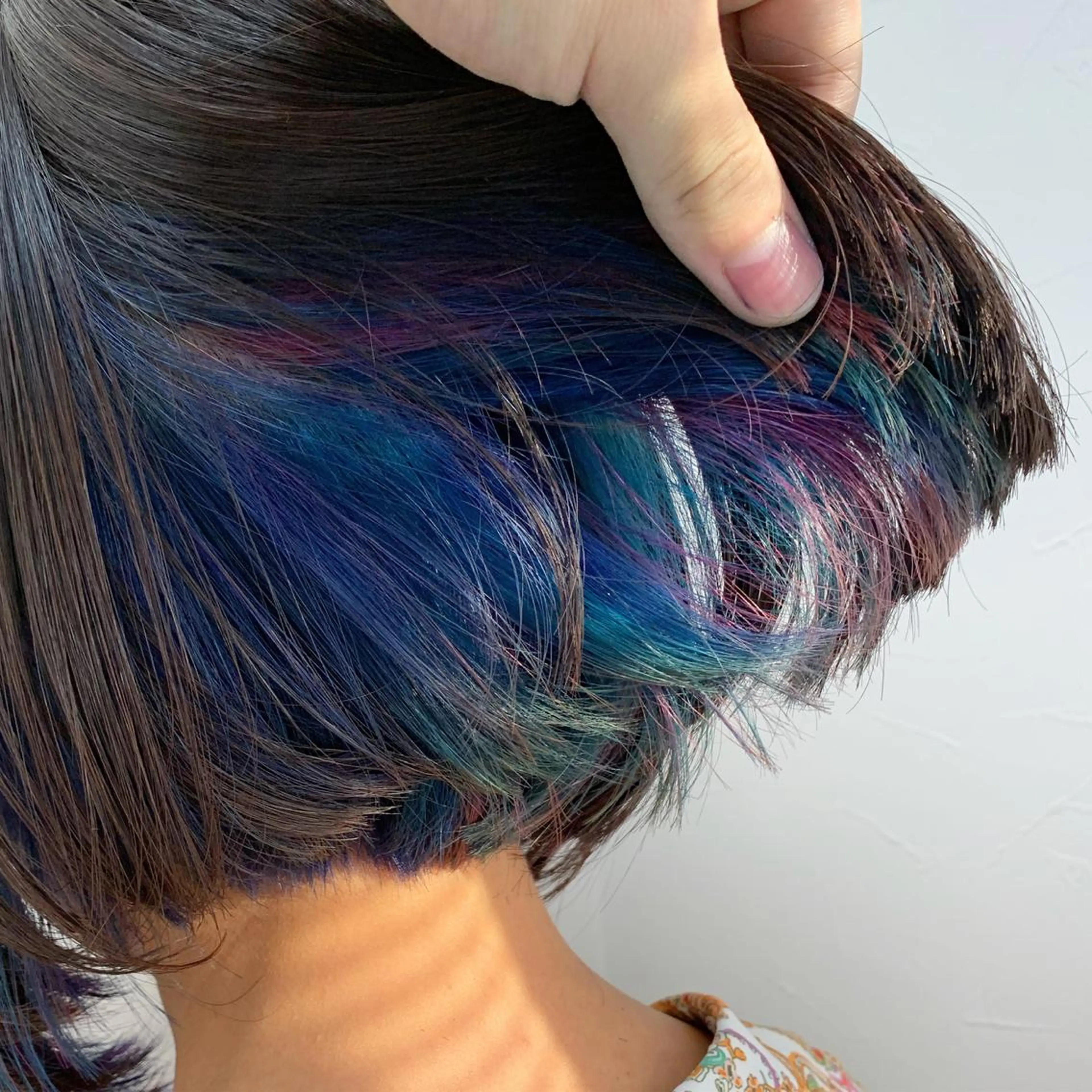 ミディアム カラー インナーカラー カット ヘアカラー トリートメント メンズ特化✨パーマ Atria横浜コンダのヘアスタイル