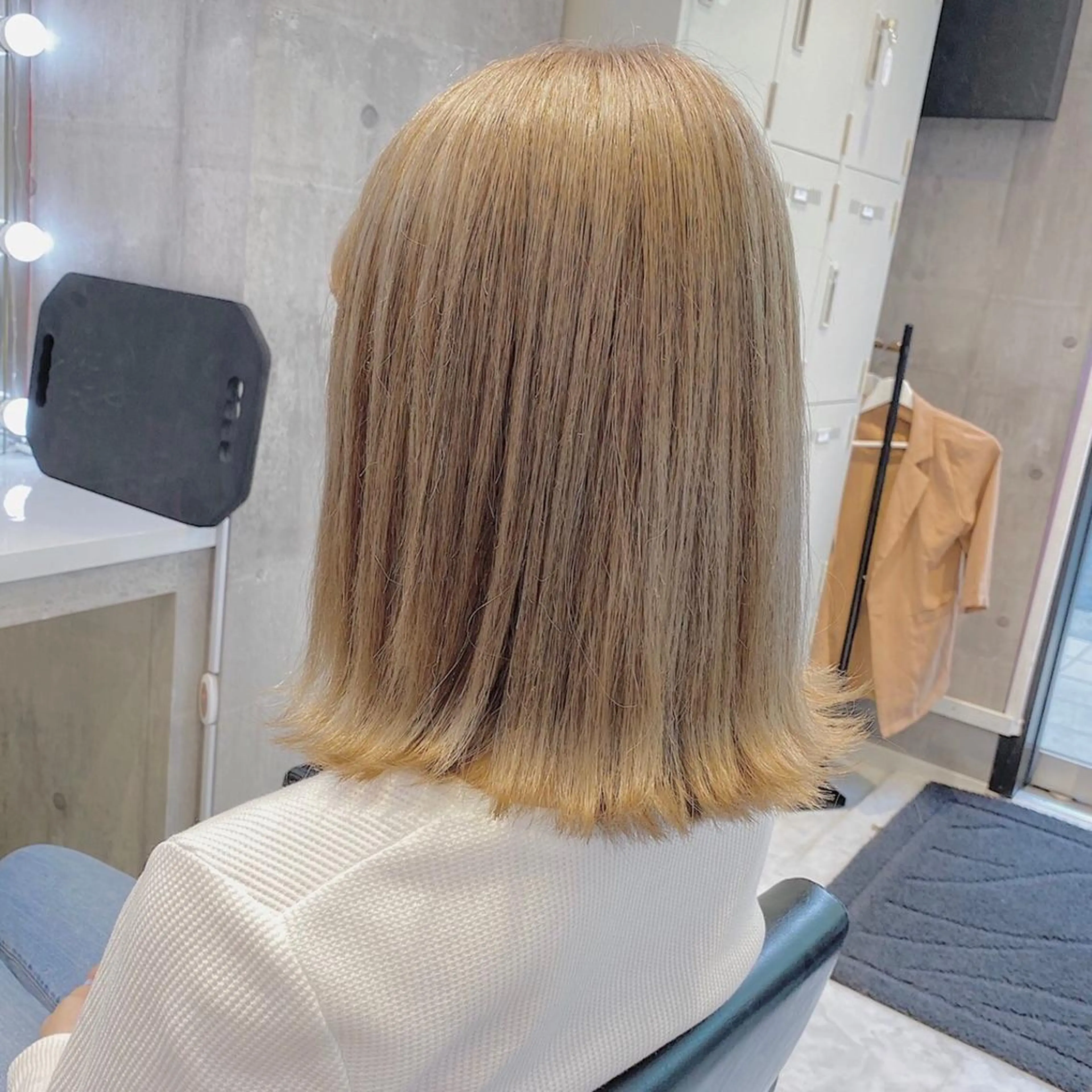 ミディアム カラー ヘアアレンジ メンズ キッズ ハイトーン美容師 MASATOのヘアスタイル