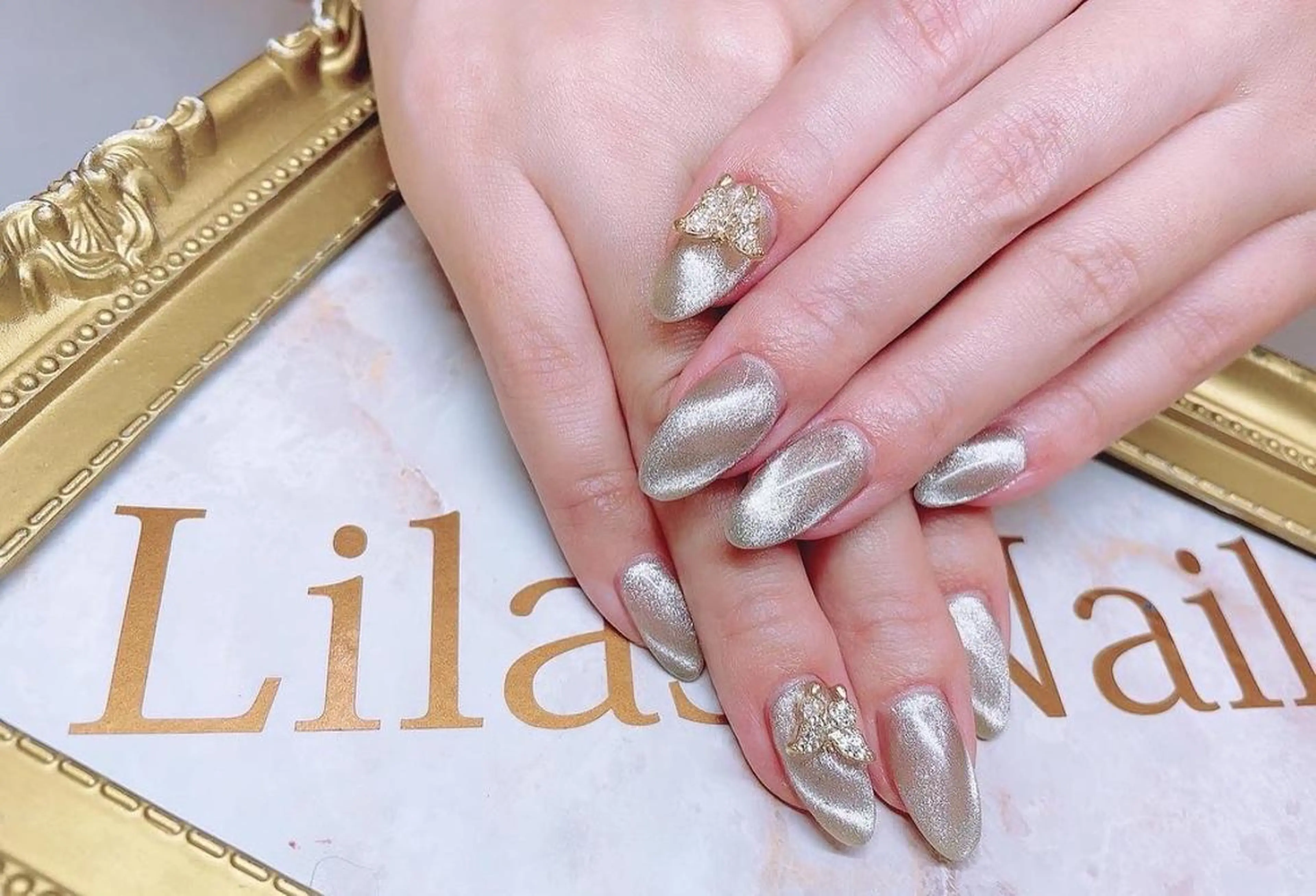 ネイル 入学式 ジェルネイル 卒業式 キラキラネイル ロングネイル Lilas Nailのネイルデザイン