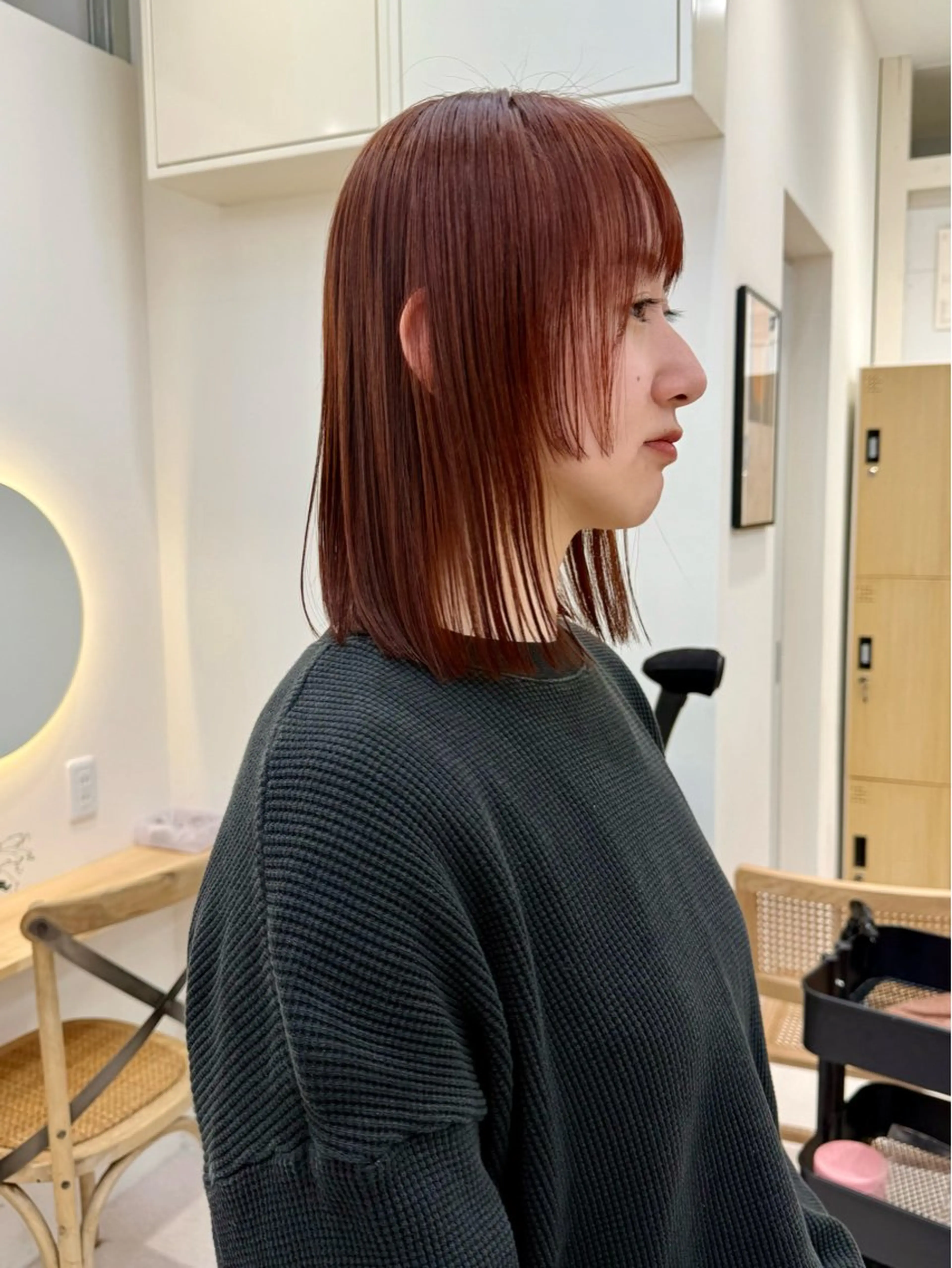 ミディアム カラー 🪭risa 暖色/レイヤー🪭のヘアスタイル