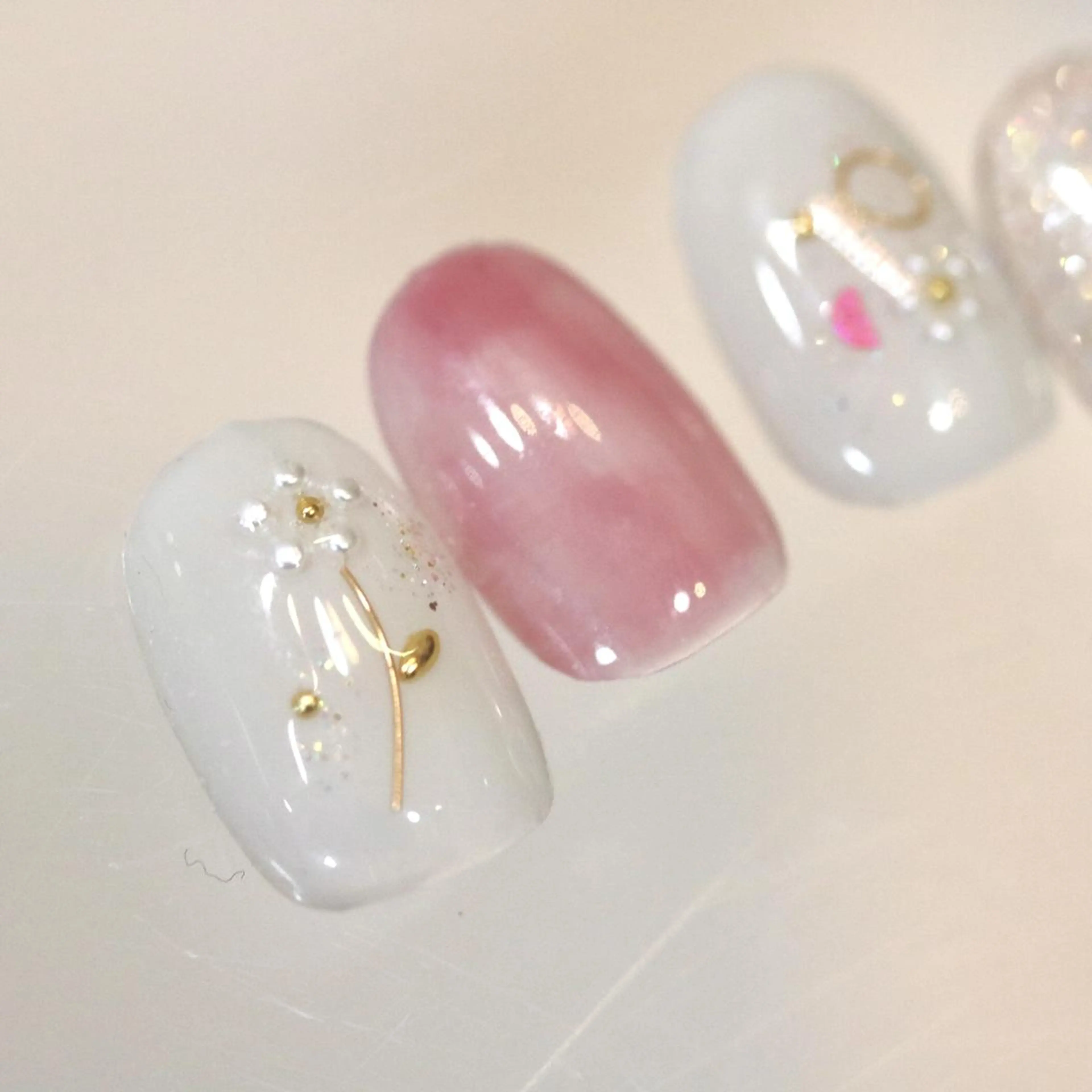 ネイル アートネイル ショートネイル こまつ やよいのネイルデザイン