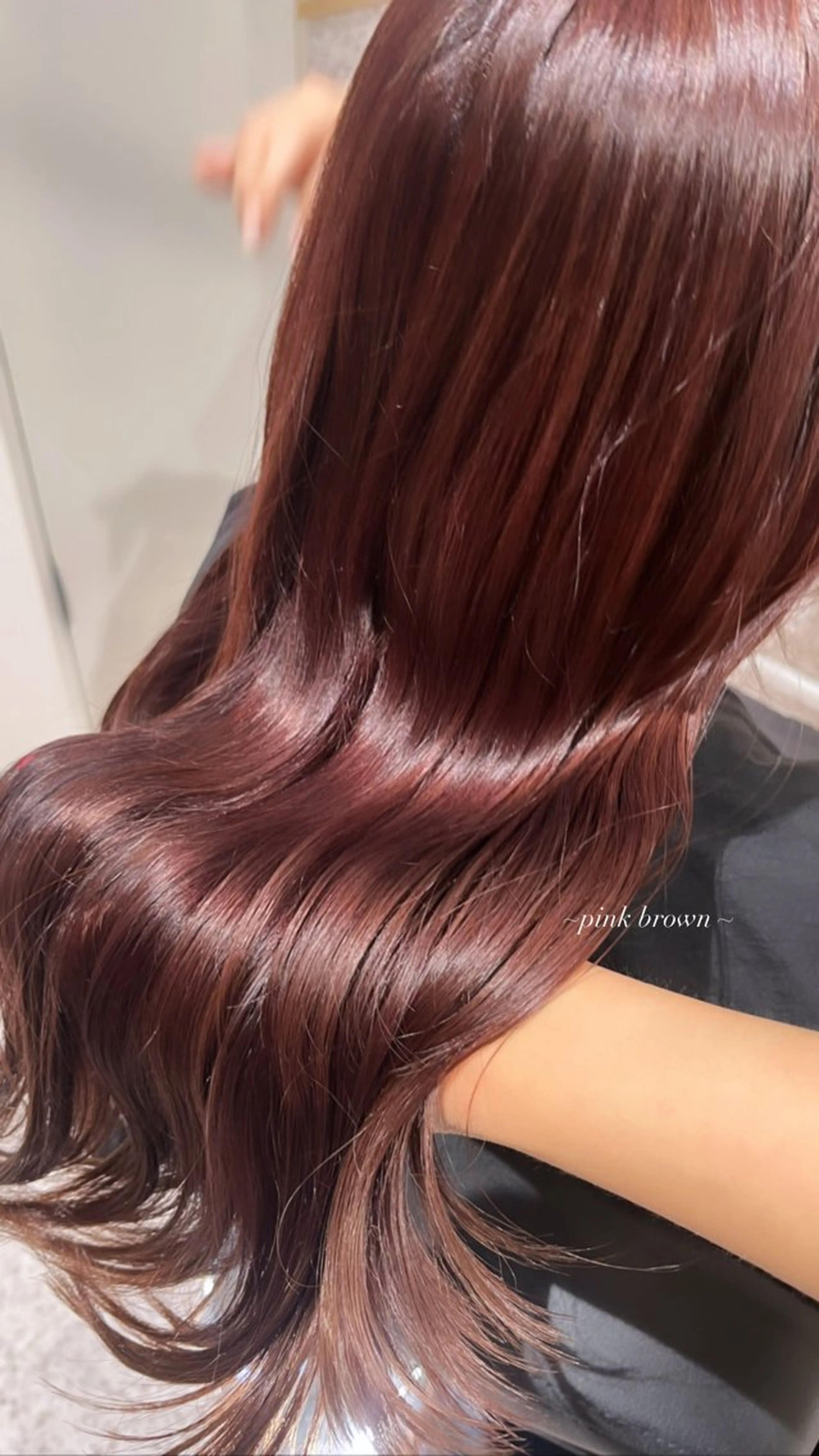 セミロング カラー ブリーチ ブラウンカラー ダブルカラー イヤリングカラー ハイトーンカラー ヘアカラー トリートメント 髪質改善&艶カラー/ ほんだあみ (♡)のヘアスタイル