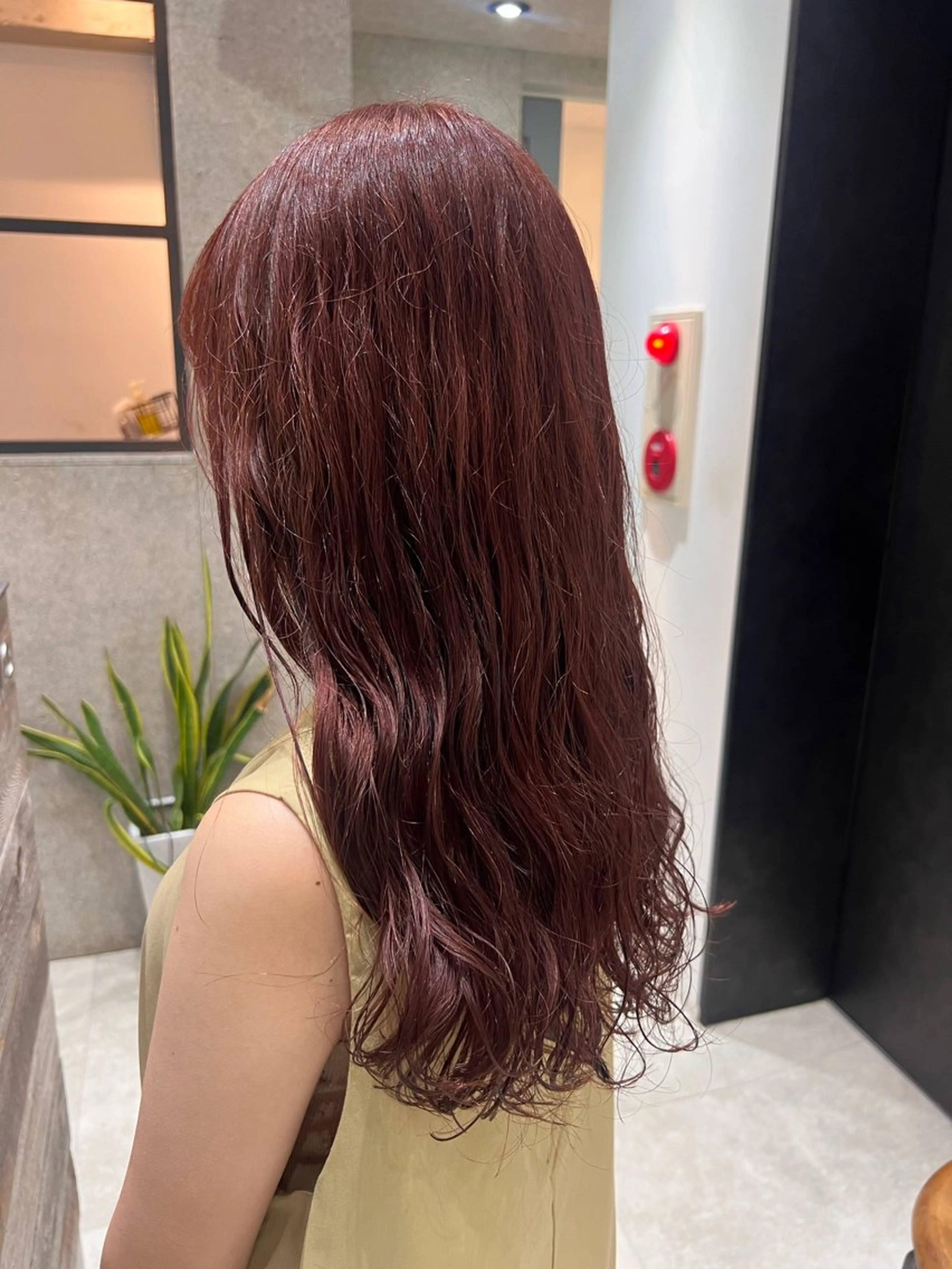 ロング パーマ ピンクブラウン カット ヘアカラー トリートメント 🌿ニュアンス/髪質 改善🌿Fukudaのヘアスタイル