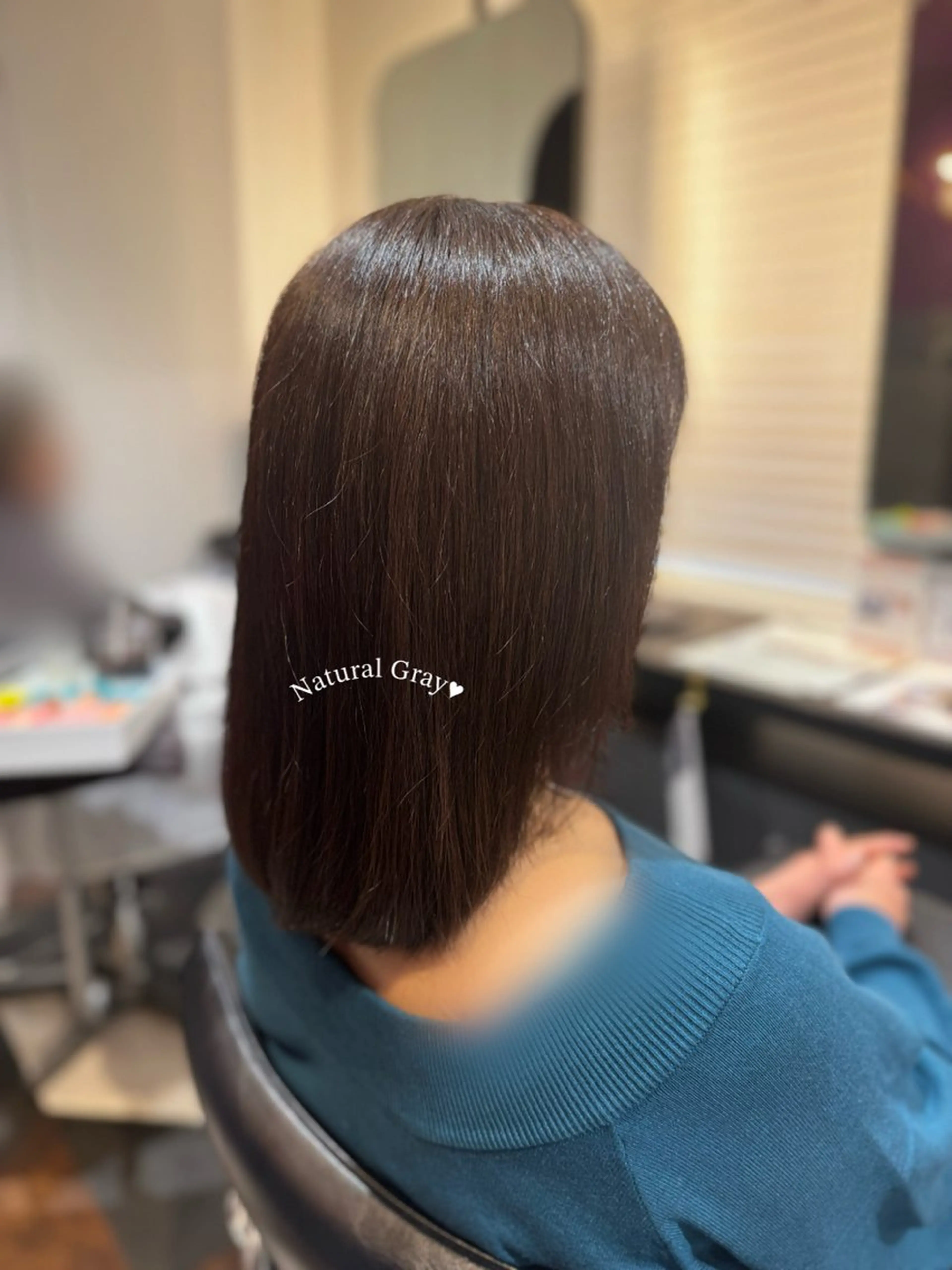 ミディアム カラー ヘアカラー トリートメント 🤍たむら みなみ 銀座🤍のヘアスタイル