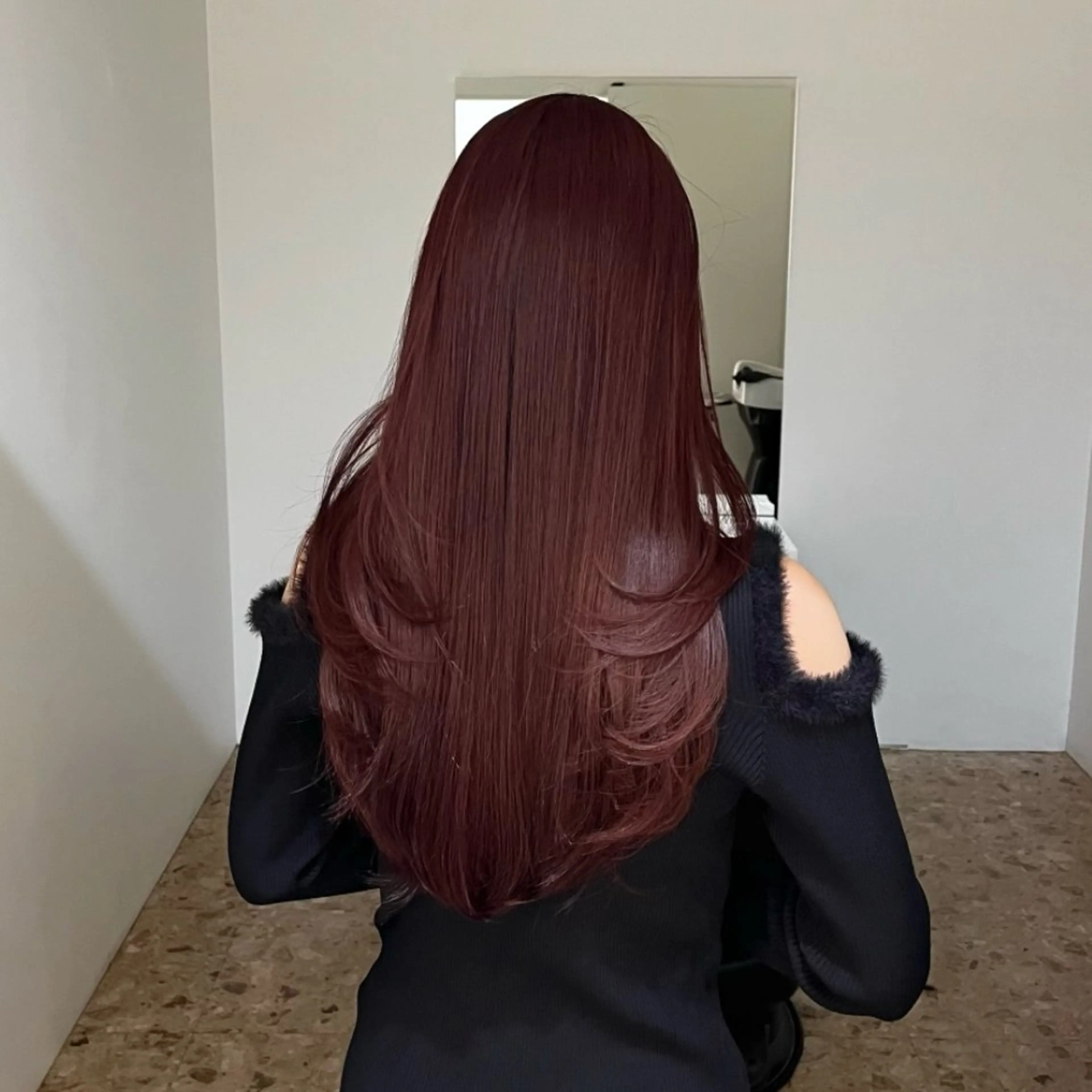 【ブリーチなしカラー】カット+ダブルカラー🍒♡ 10,000円の写真