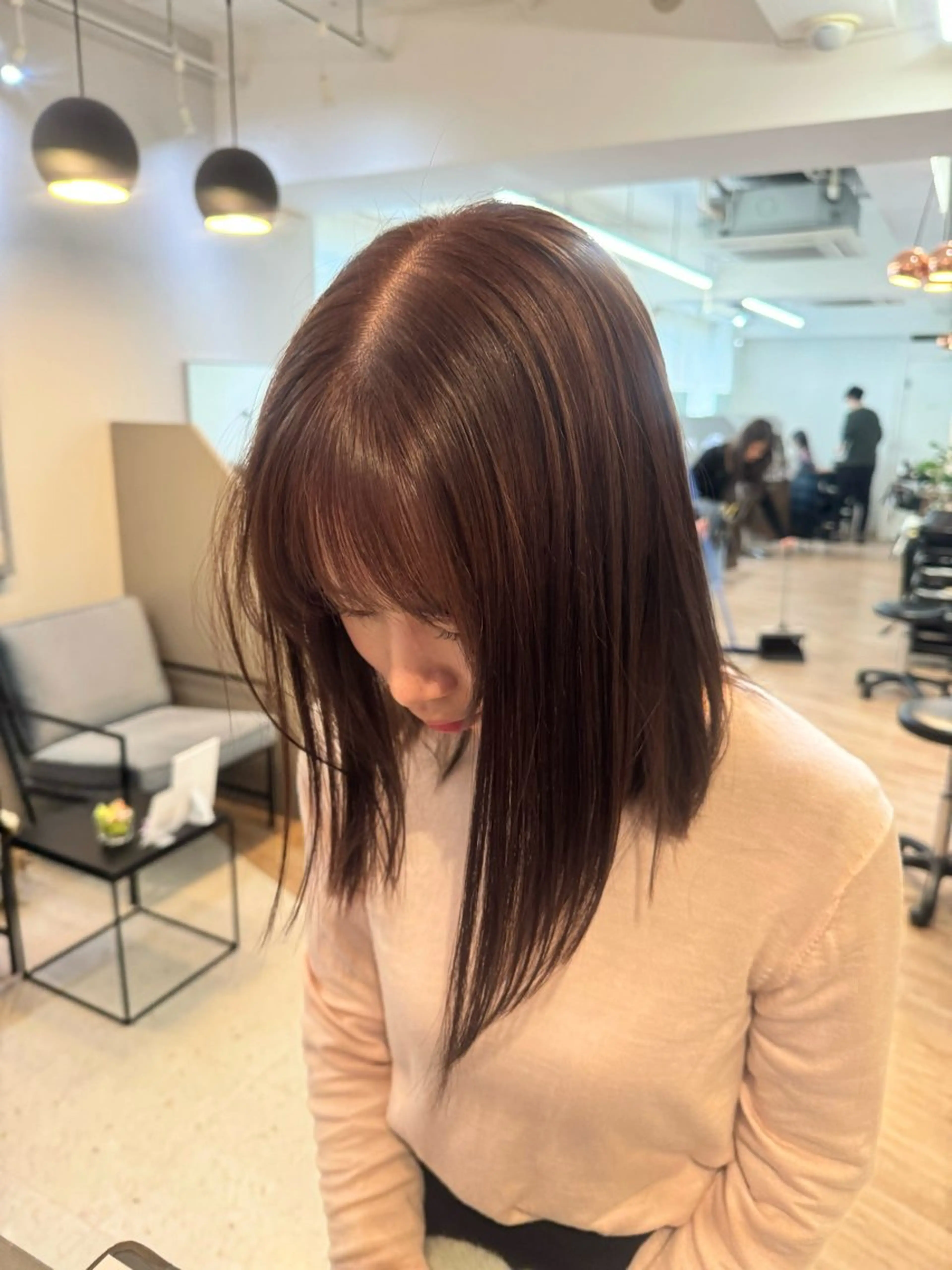 セミロング 箕面/ボブ/ 髪質改善/加藤優眞のヘアスタイル