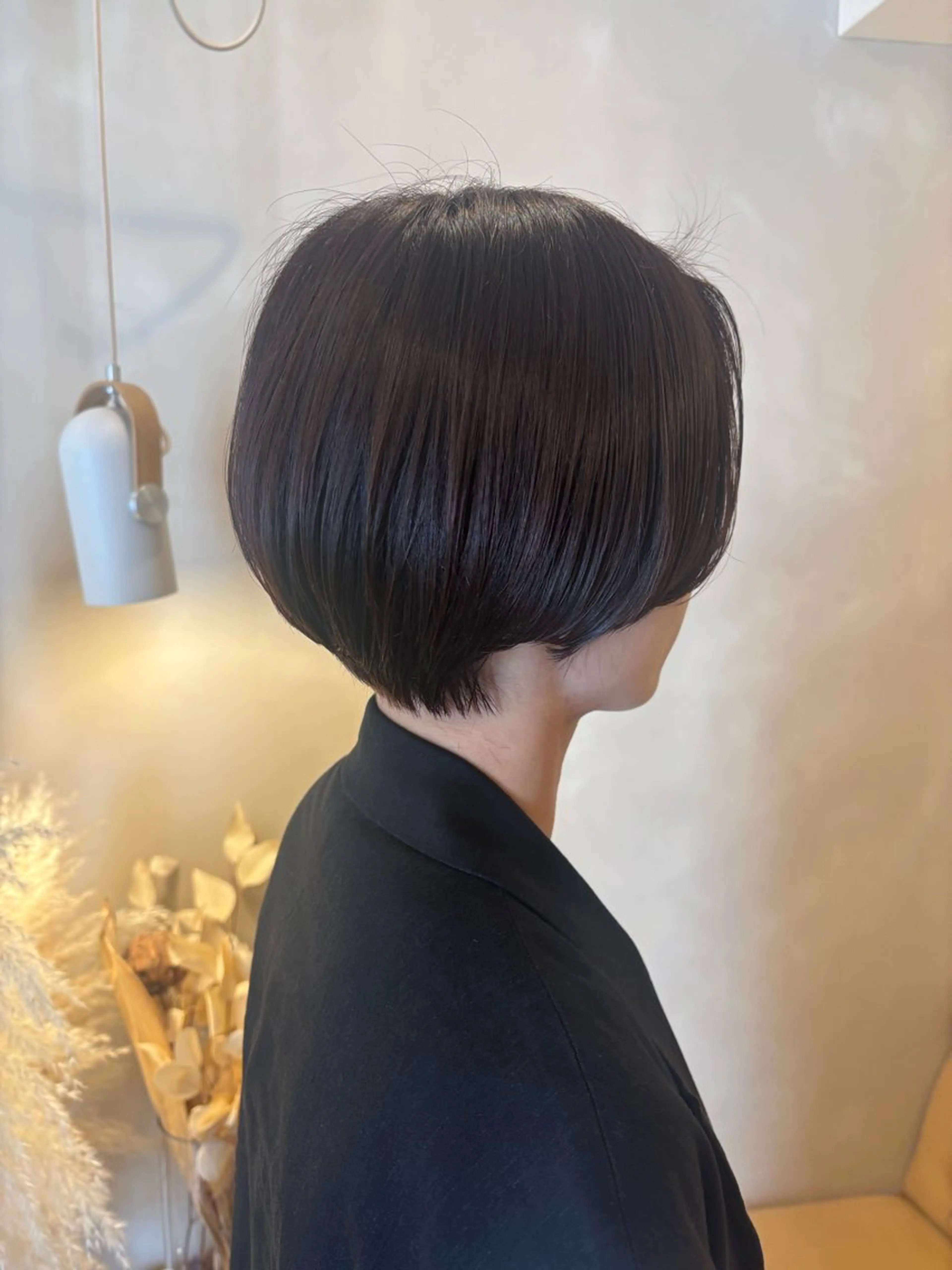 ショート ハンサムショート ショートヘア シンバヒナノ/パーマ レイヤー/髪質改善のヘアスタイル