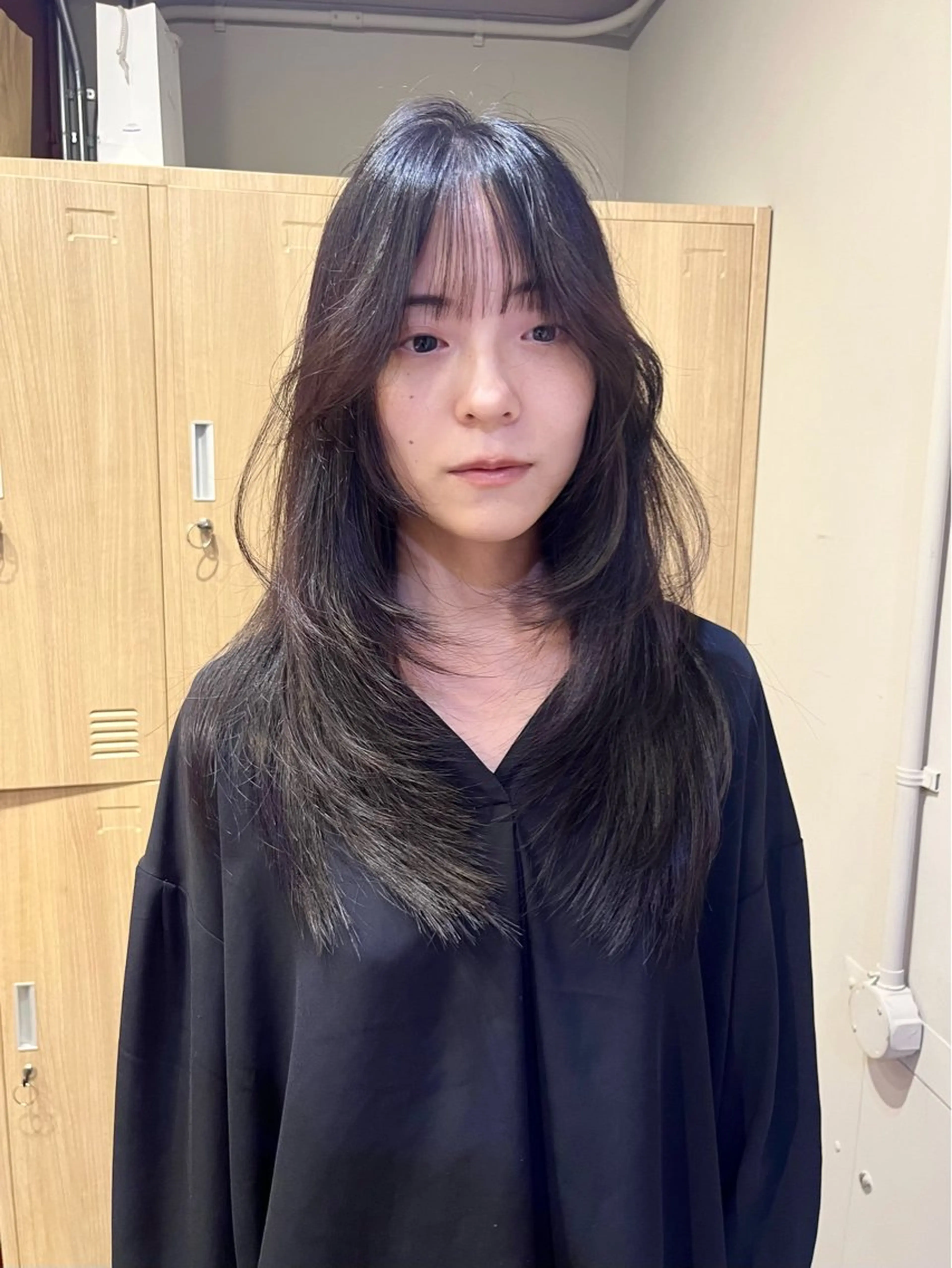 ロング カラー カット レイヤーカット🍏 パーマ/ののかのヘアスタイル