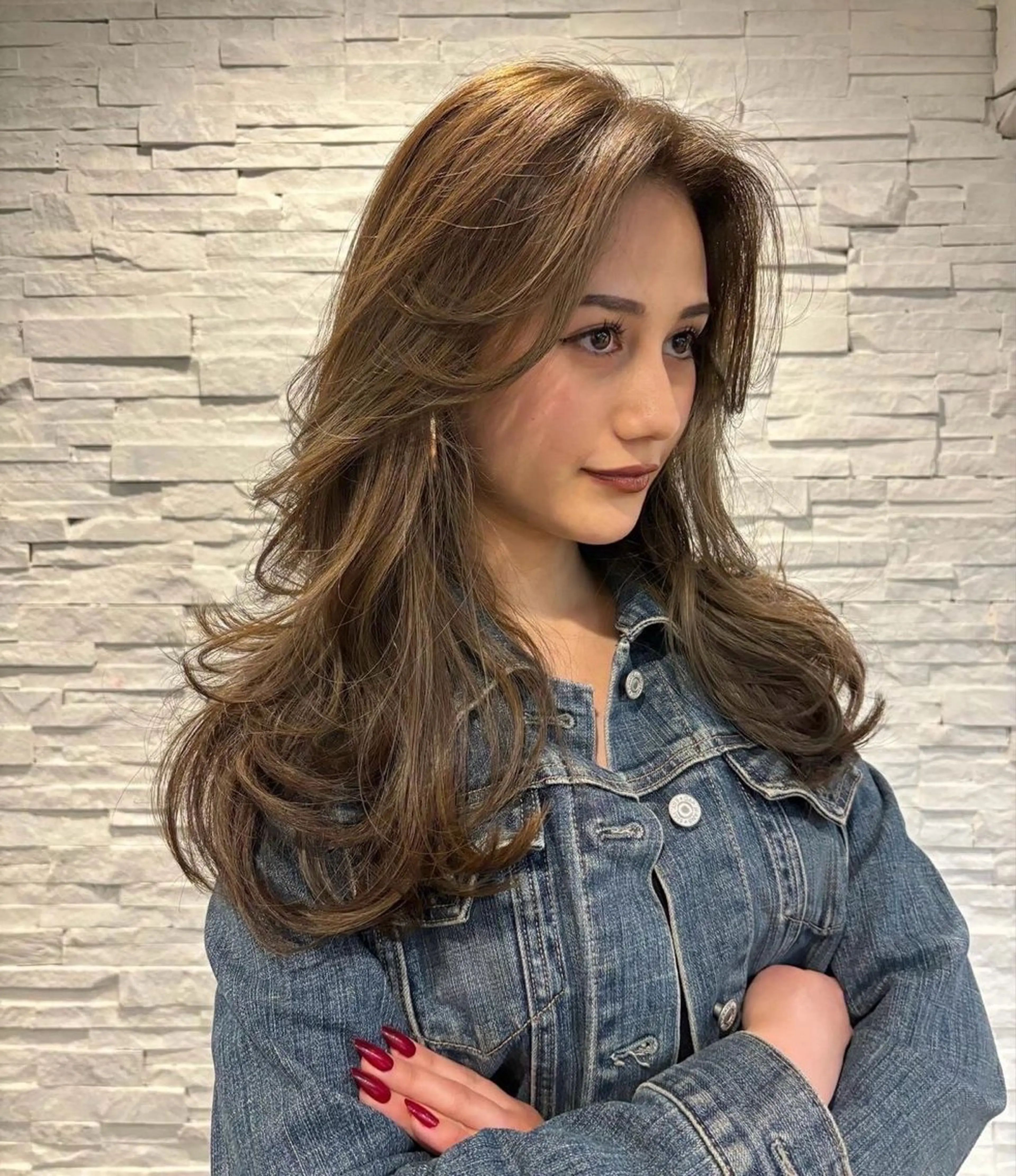 ミディアム カラー NORA saya🍀のヘアスタイル