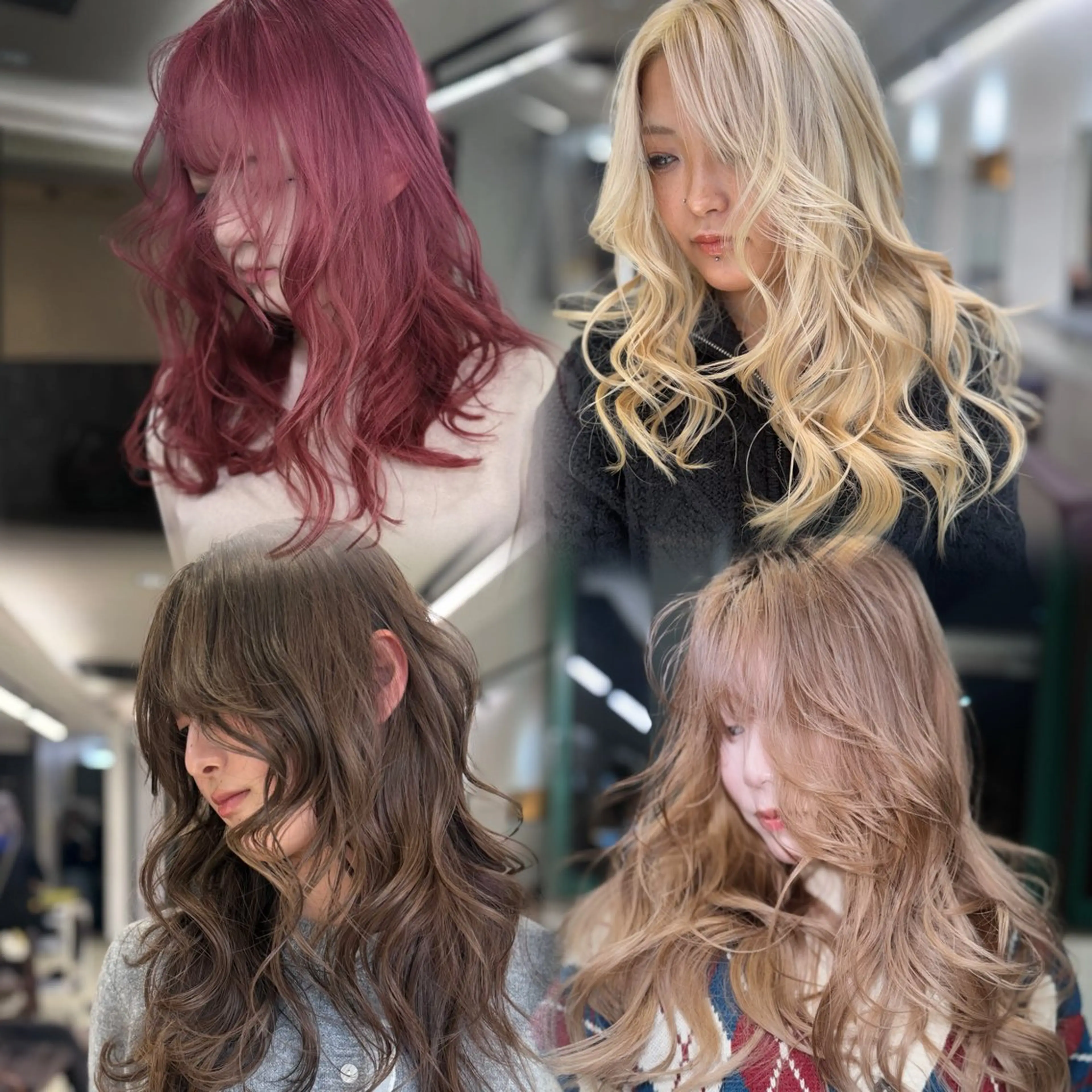 ロング カラー ヘアカラー トリートメント 天神大名/ブリーチ 鶴岡和幸/ハイトーンのヘアスタイル