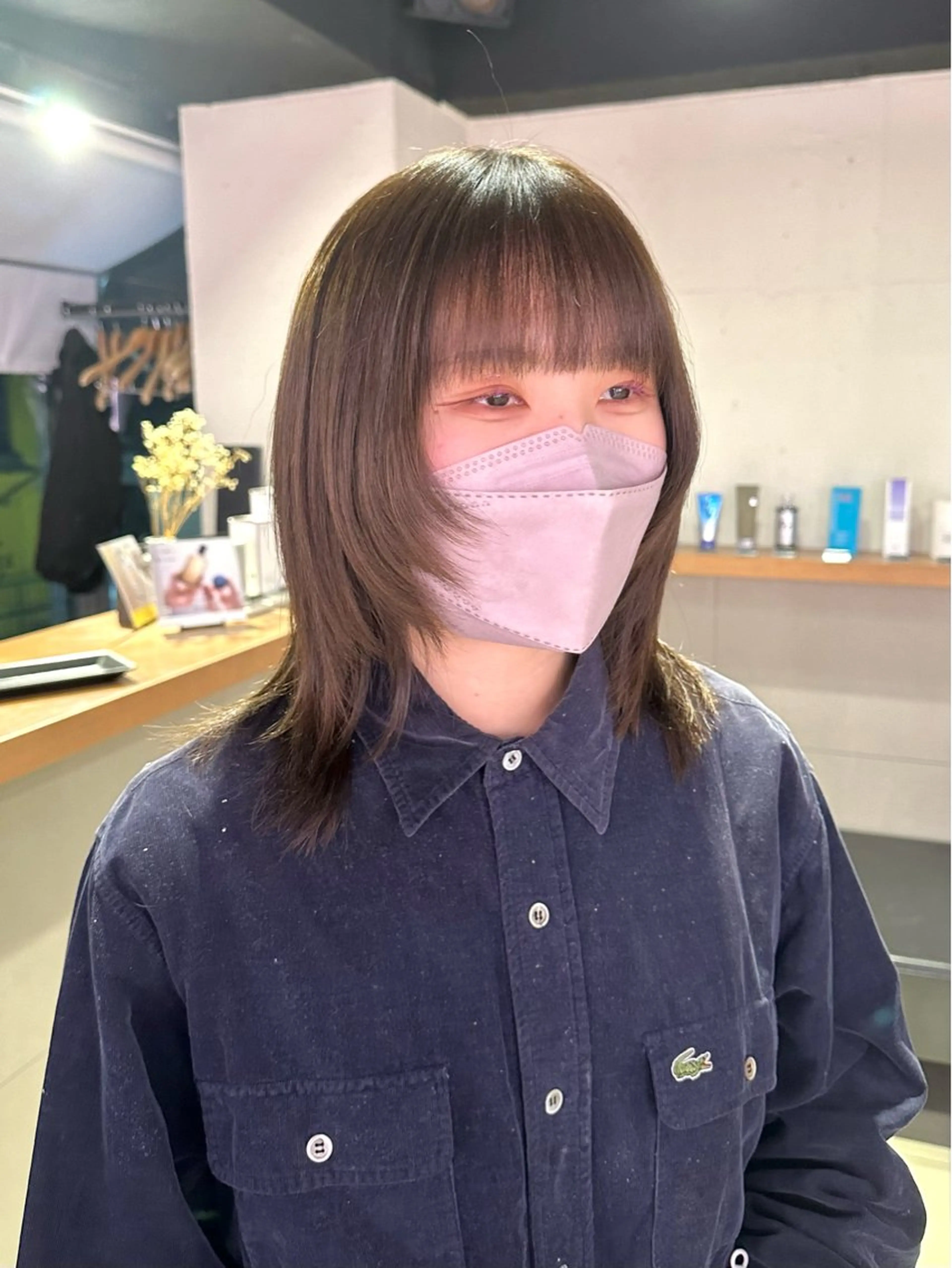 ミディアム ミディアムレイヤー レイヤーカット 🐺ウルフオタク🐺 ハイトーン/moeのヘアスタイル