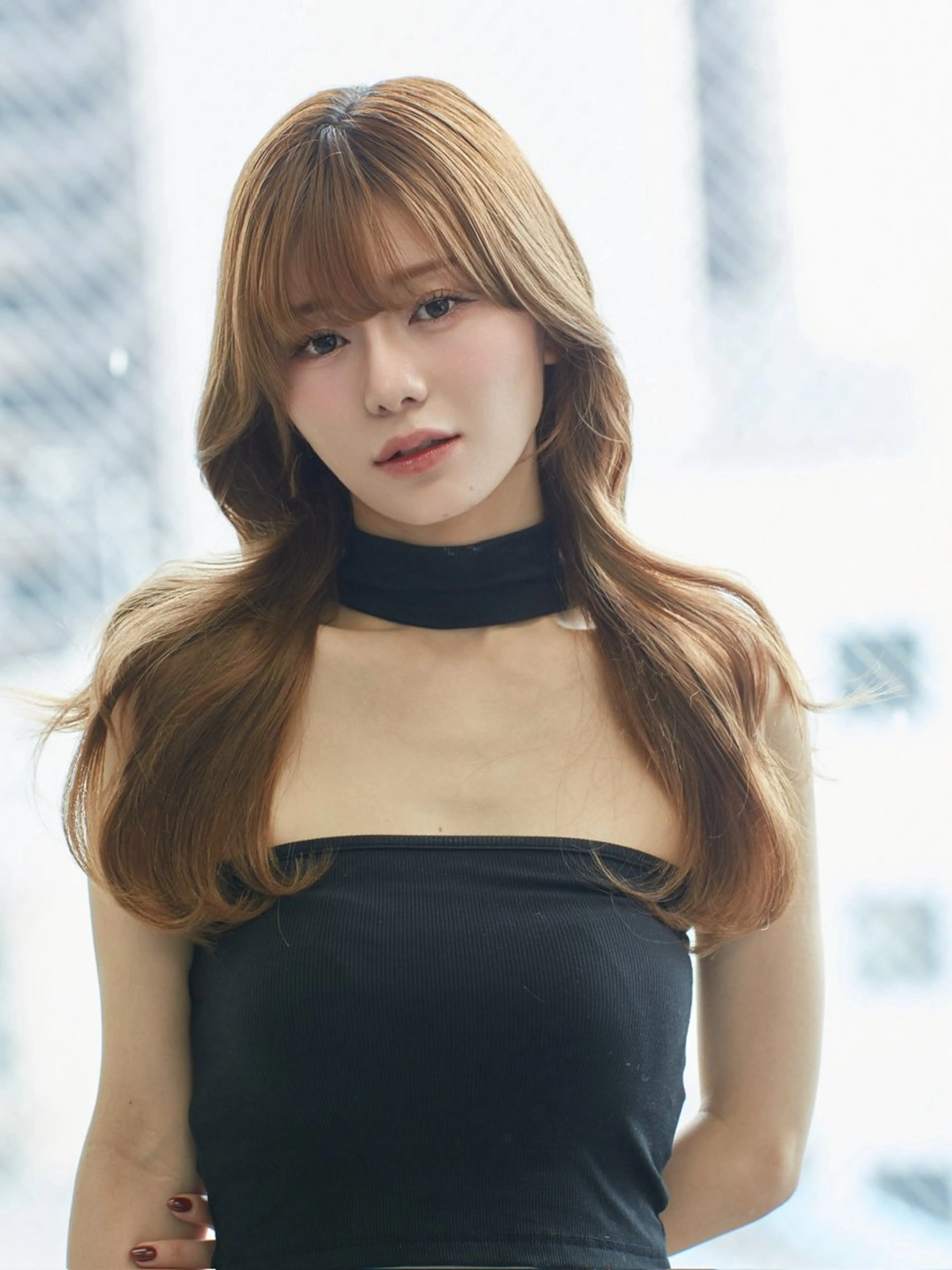 【小顔に見せる◎】前髪＋顔周りカットの写真