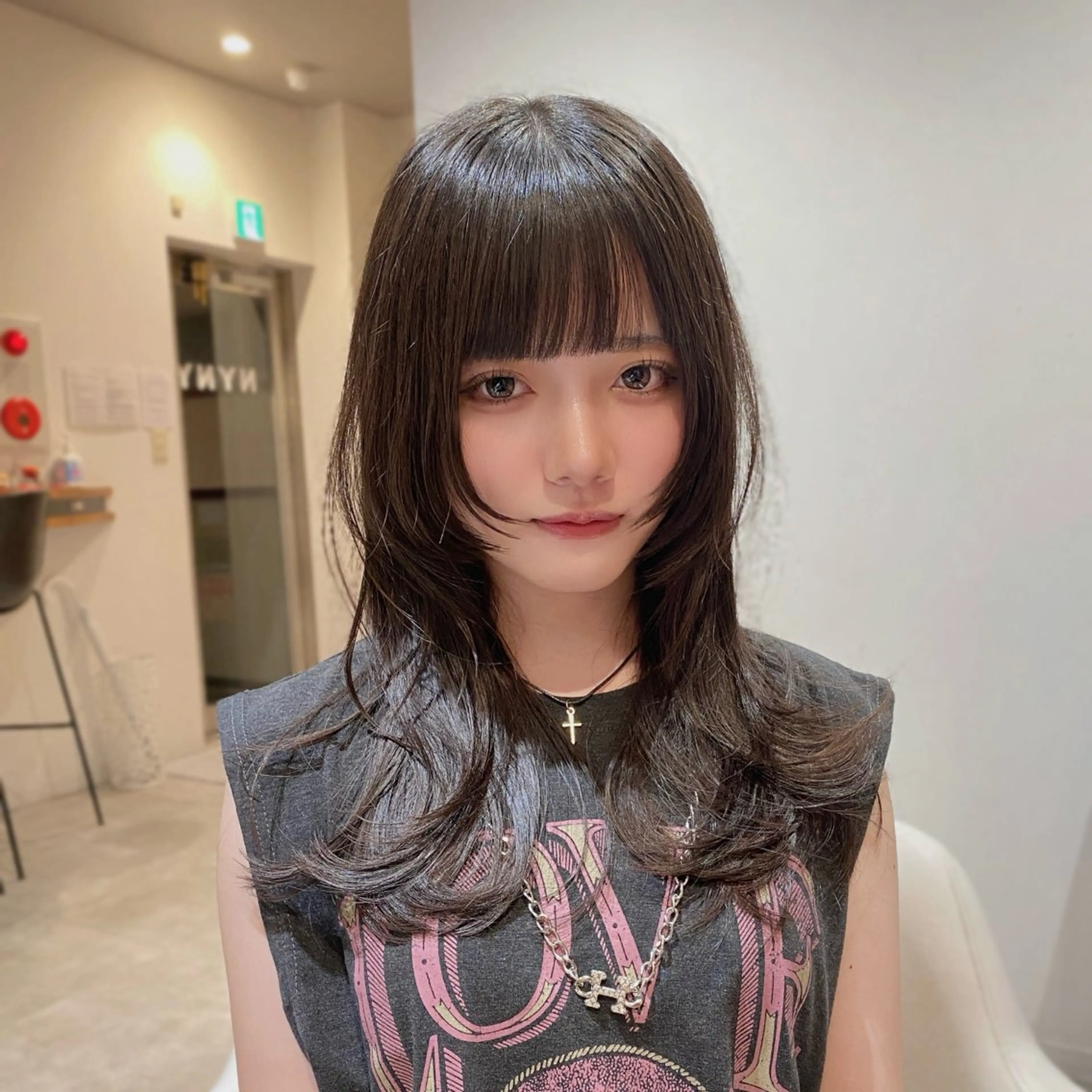 セミロング レイヤーカット ウルフカット ウルフレイヤー カット ハッシュカット/艶感 カラー/ユウキ✨のヘアスタイル