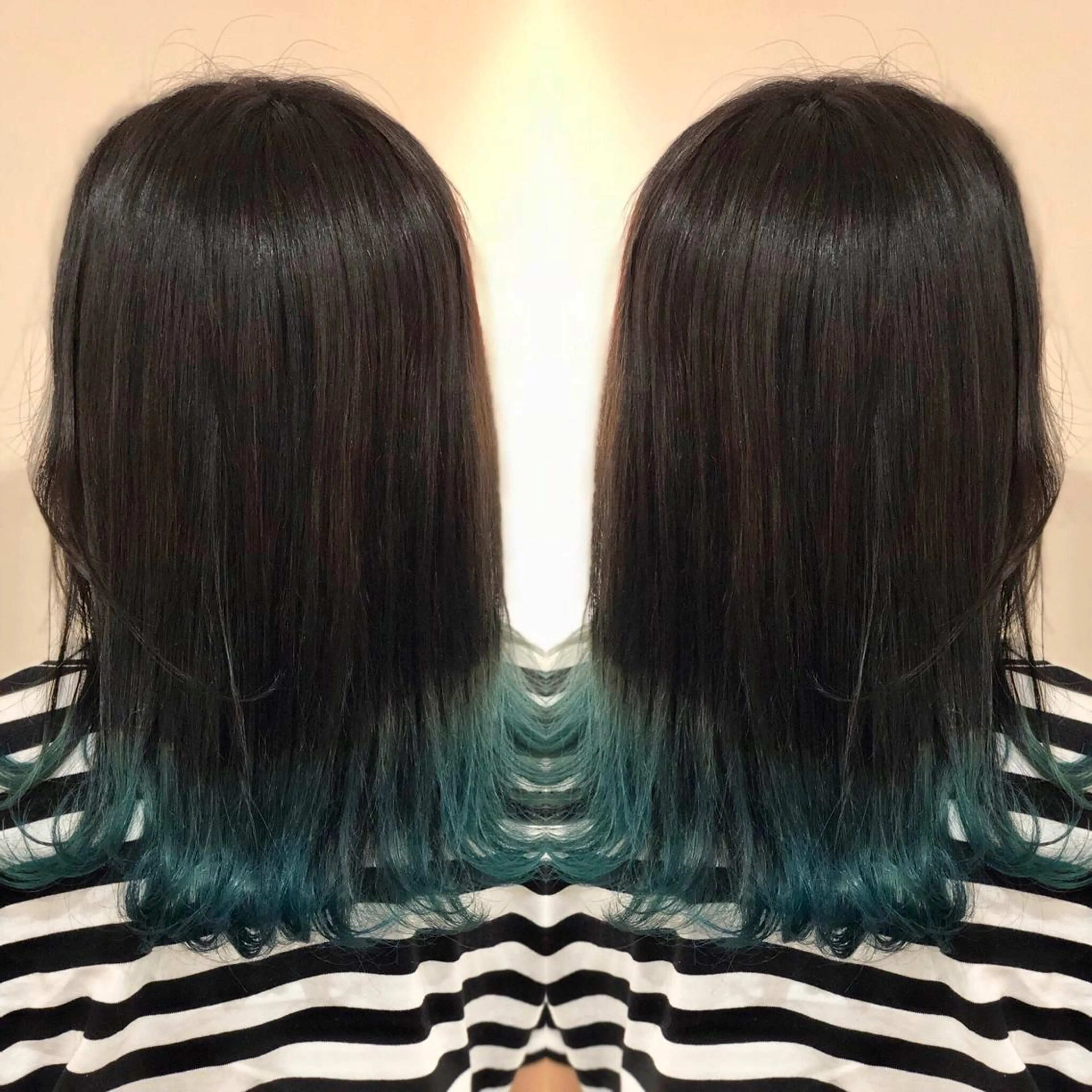 セミロング カラー M IIのヘアスタイル