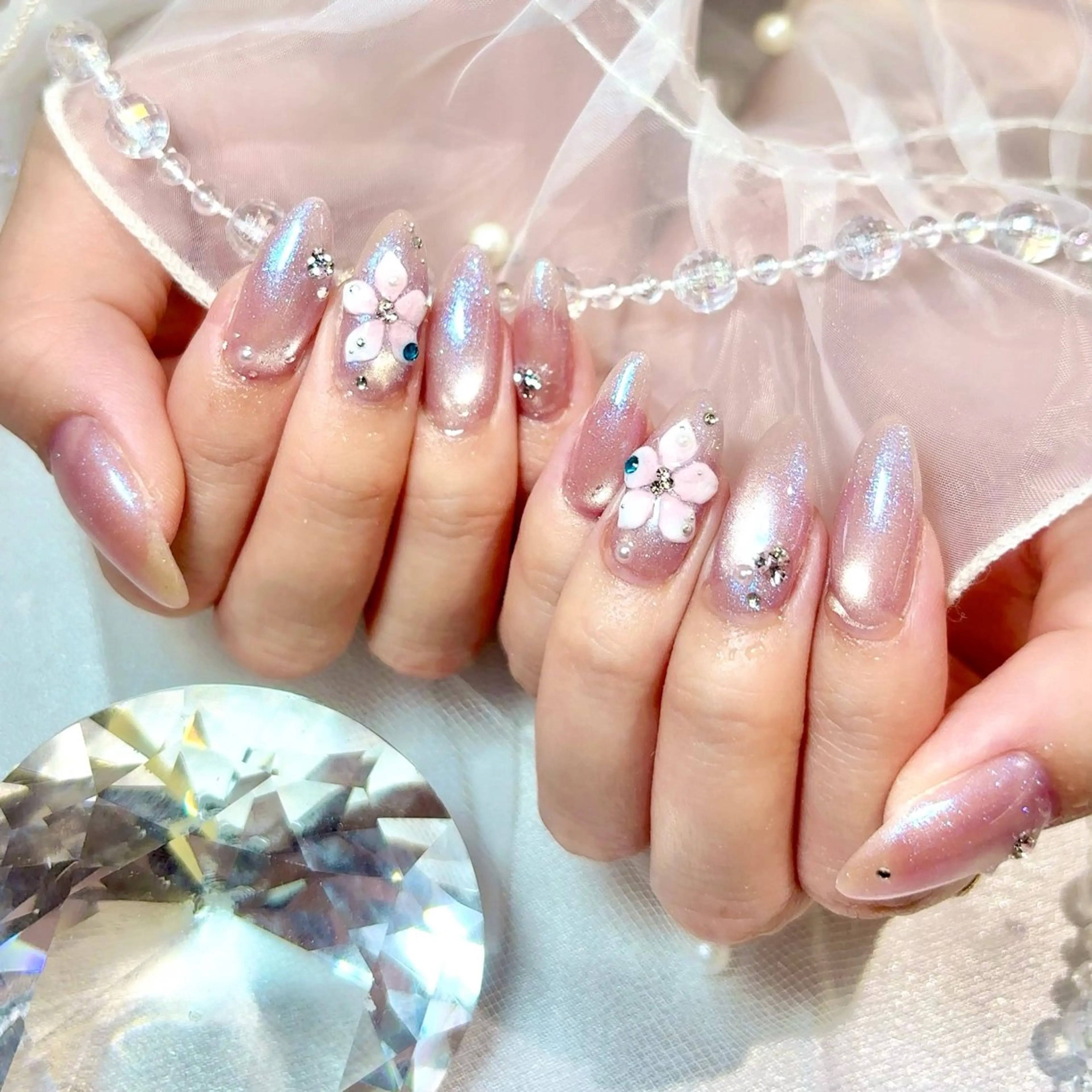ネイル フラワーネイル マグネットネイル ワンホンネイル ハンドネイル mio nail TANIのネイルデザイン