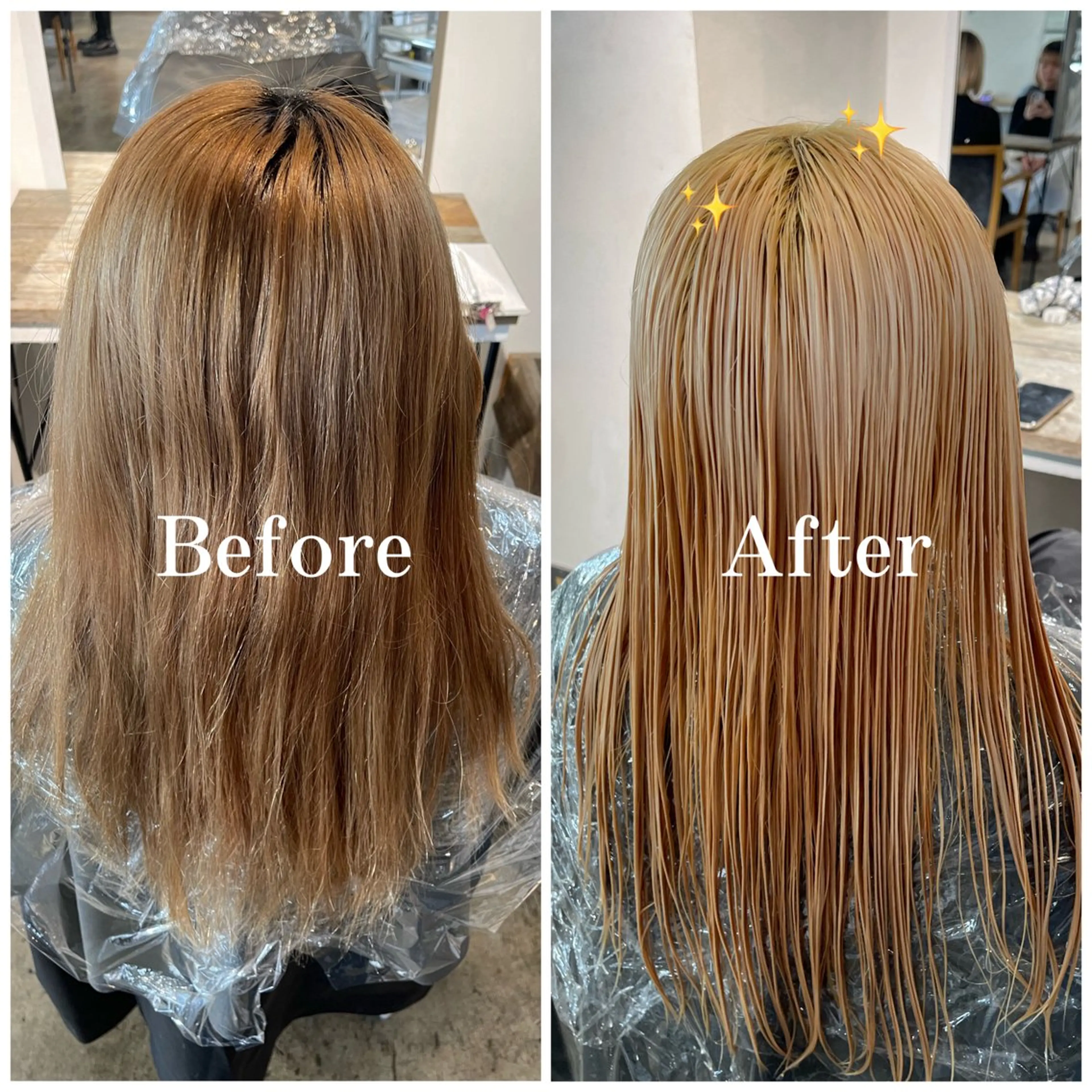 ロング カラー ブリーチ デザインカラー ハイトーンカラー ムラ修正/ ハイトーン💖Riaのヘアスタイル