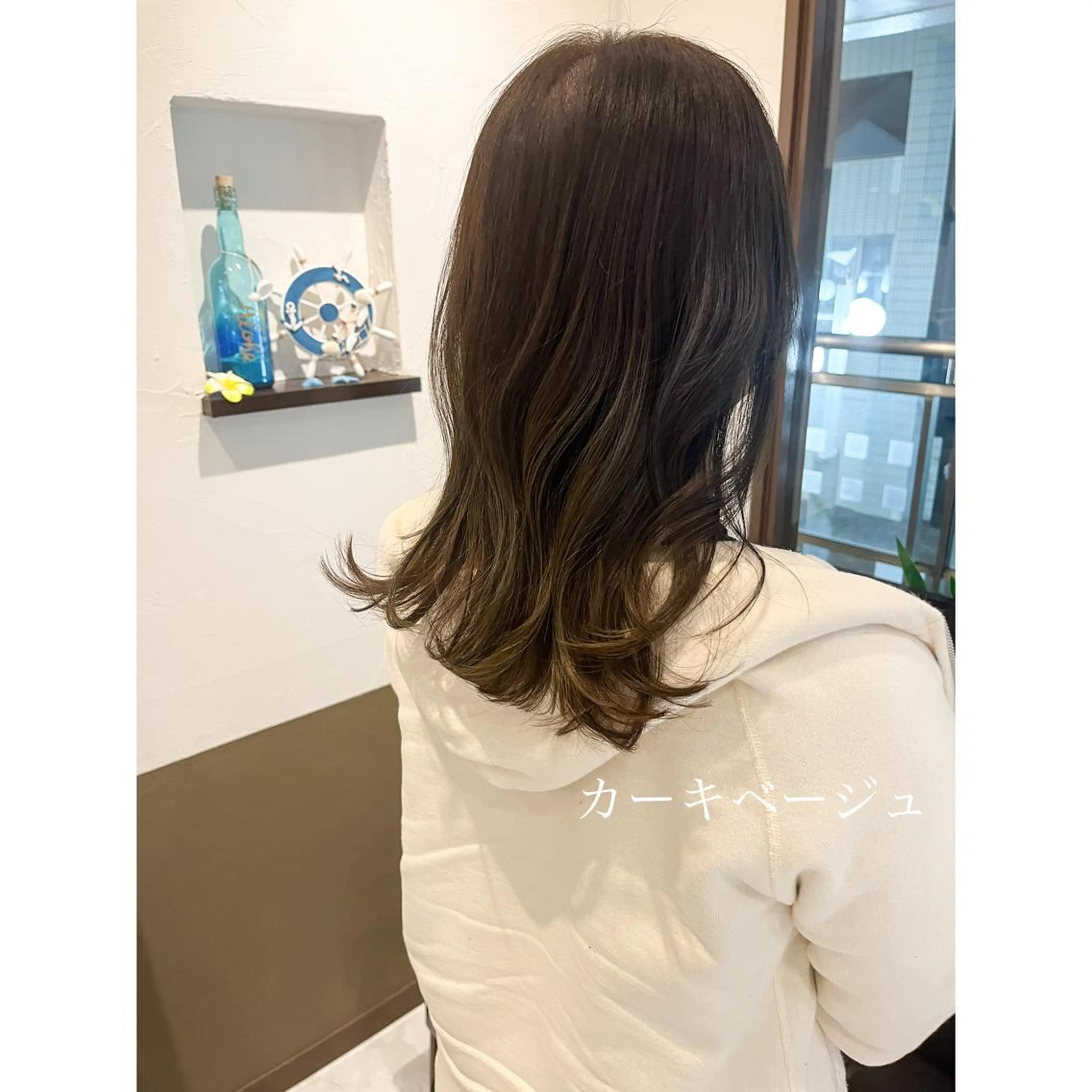 ミディアム カラー 坂井田 浩樹のヘアスタイル