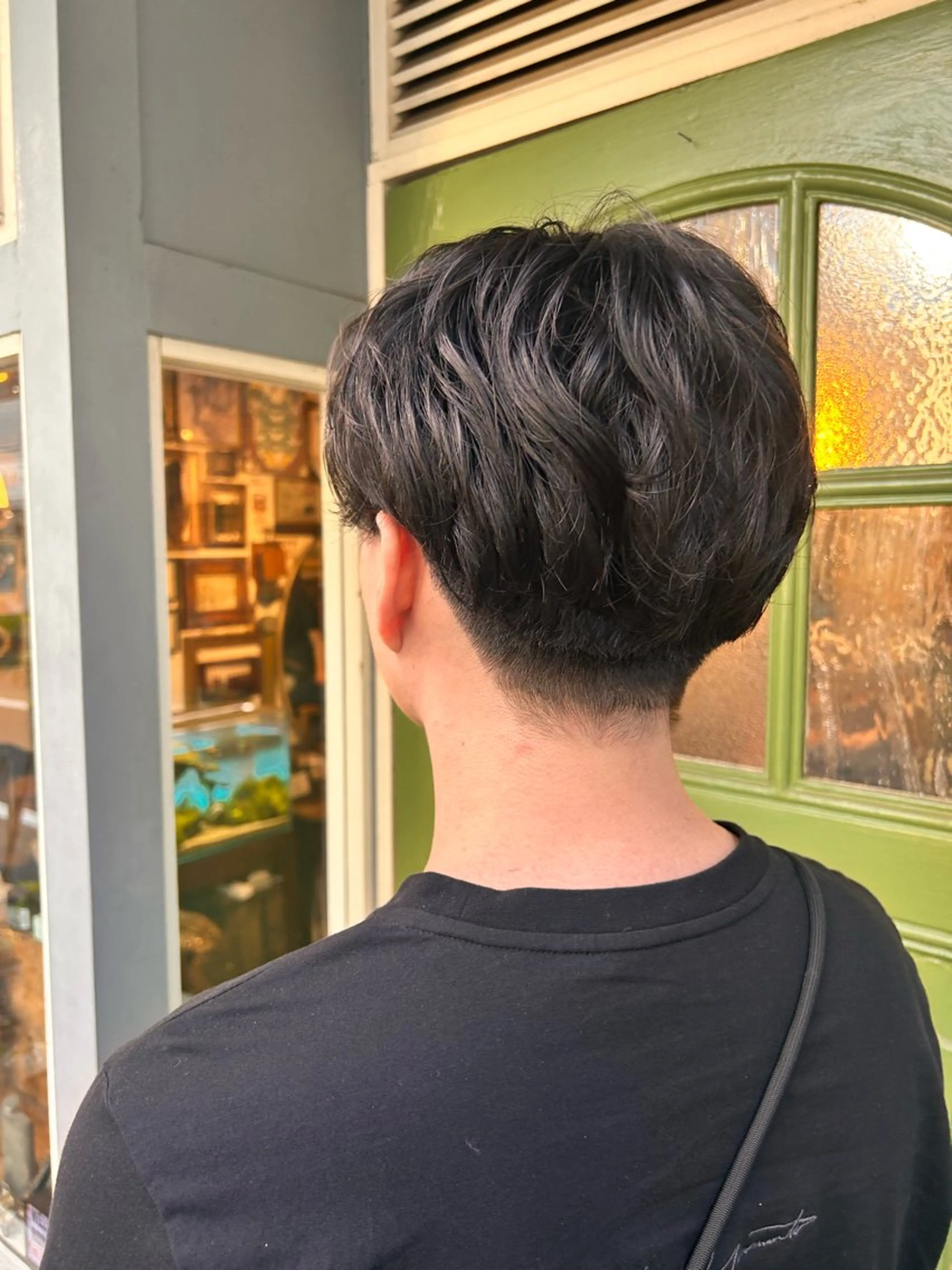 ショート パーマ メンズ カット パーマ 清水千優/パーマ/透 明感カラー/メンズのヘアスタイル