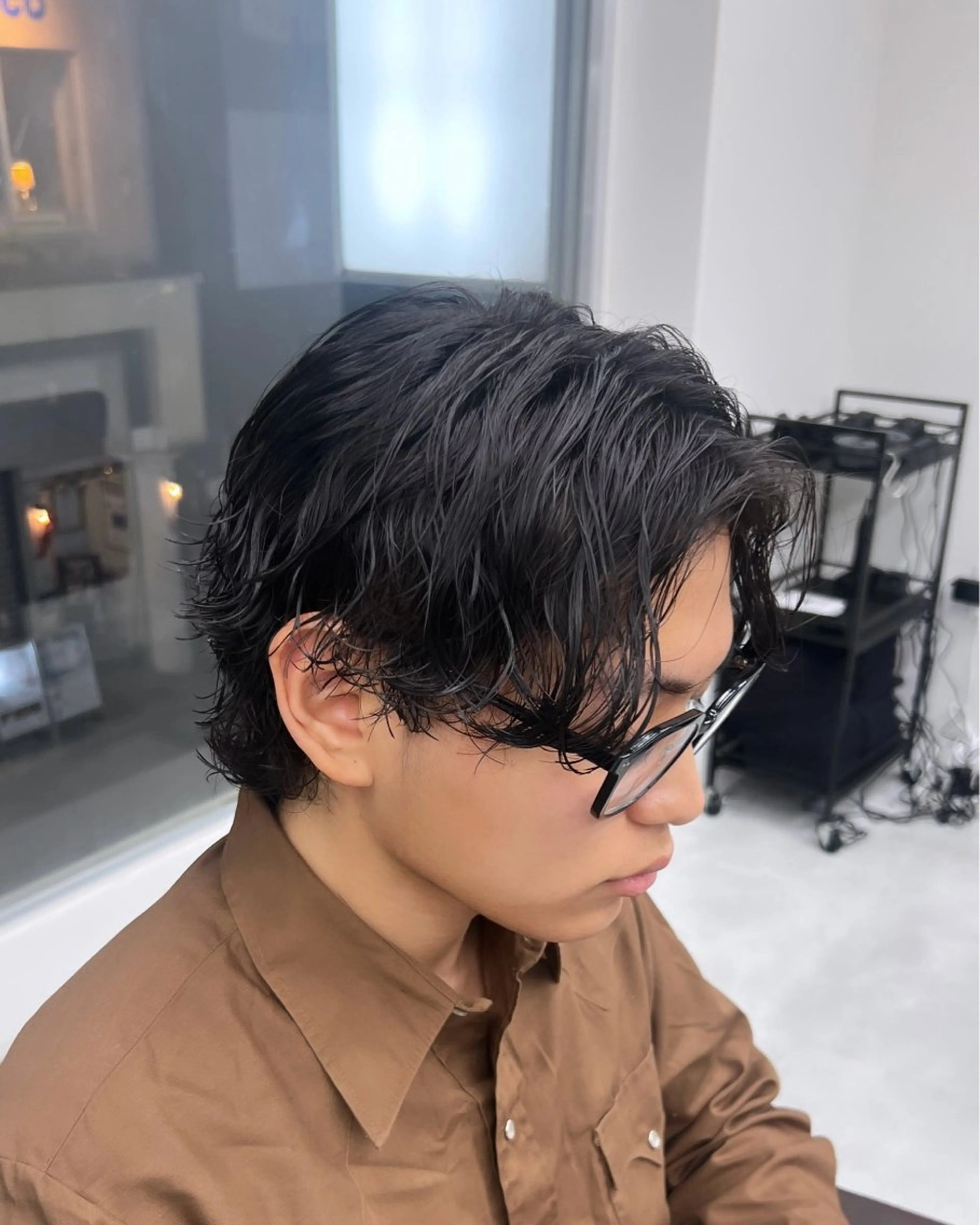 パーマ メンズ カット パーマ トリートメント ヘアセット シャドウパーマ/ メンズ/KENTAのヘアスタイル