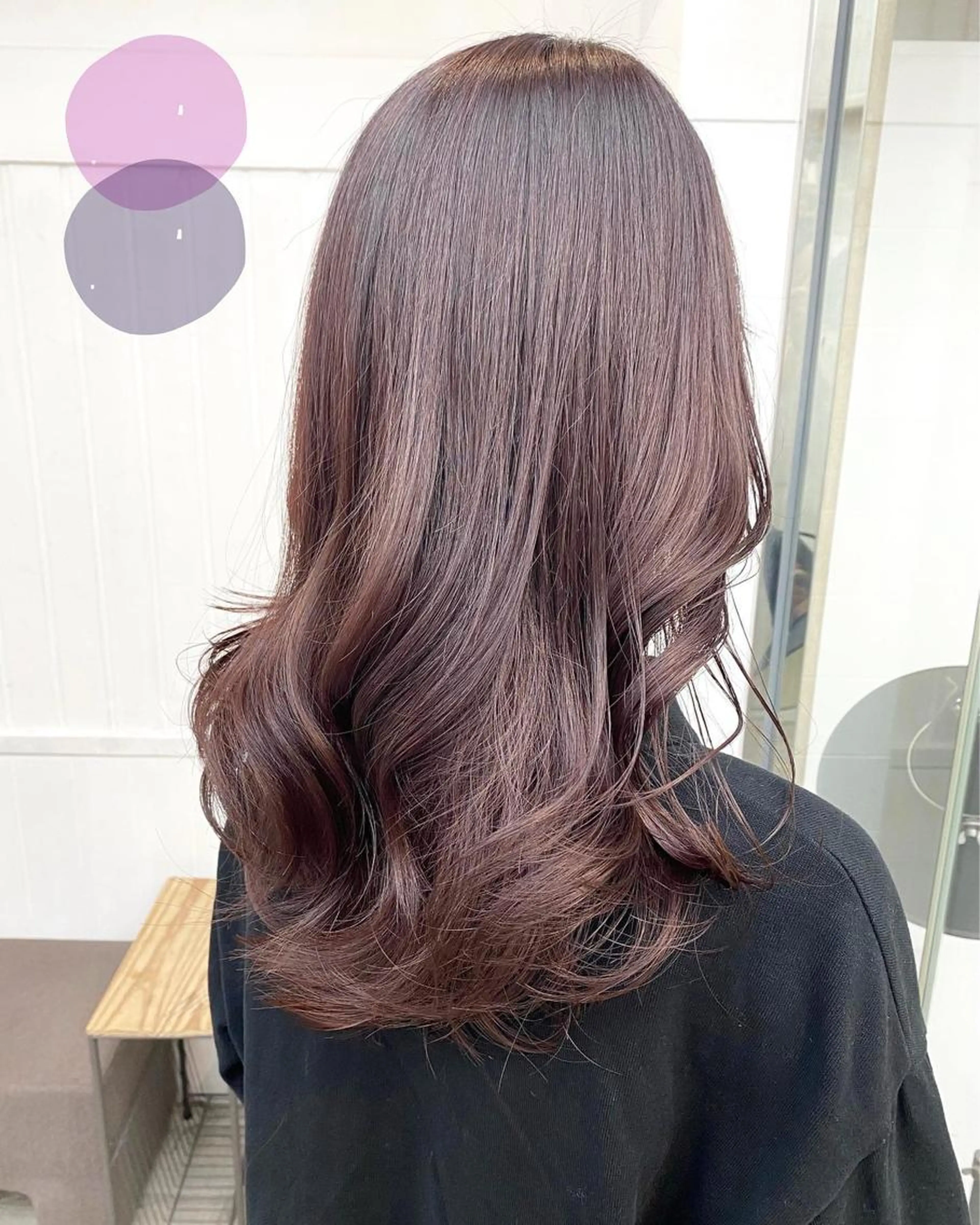 🍑大人映え  ピンク  ラベンダー🍑   似合わせカット  ➕ イルミナカラー  ➕ オリジナルトリートメントの写真