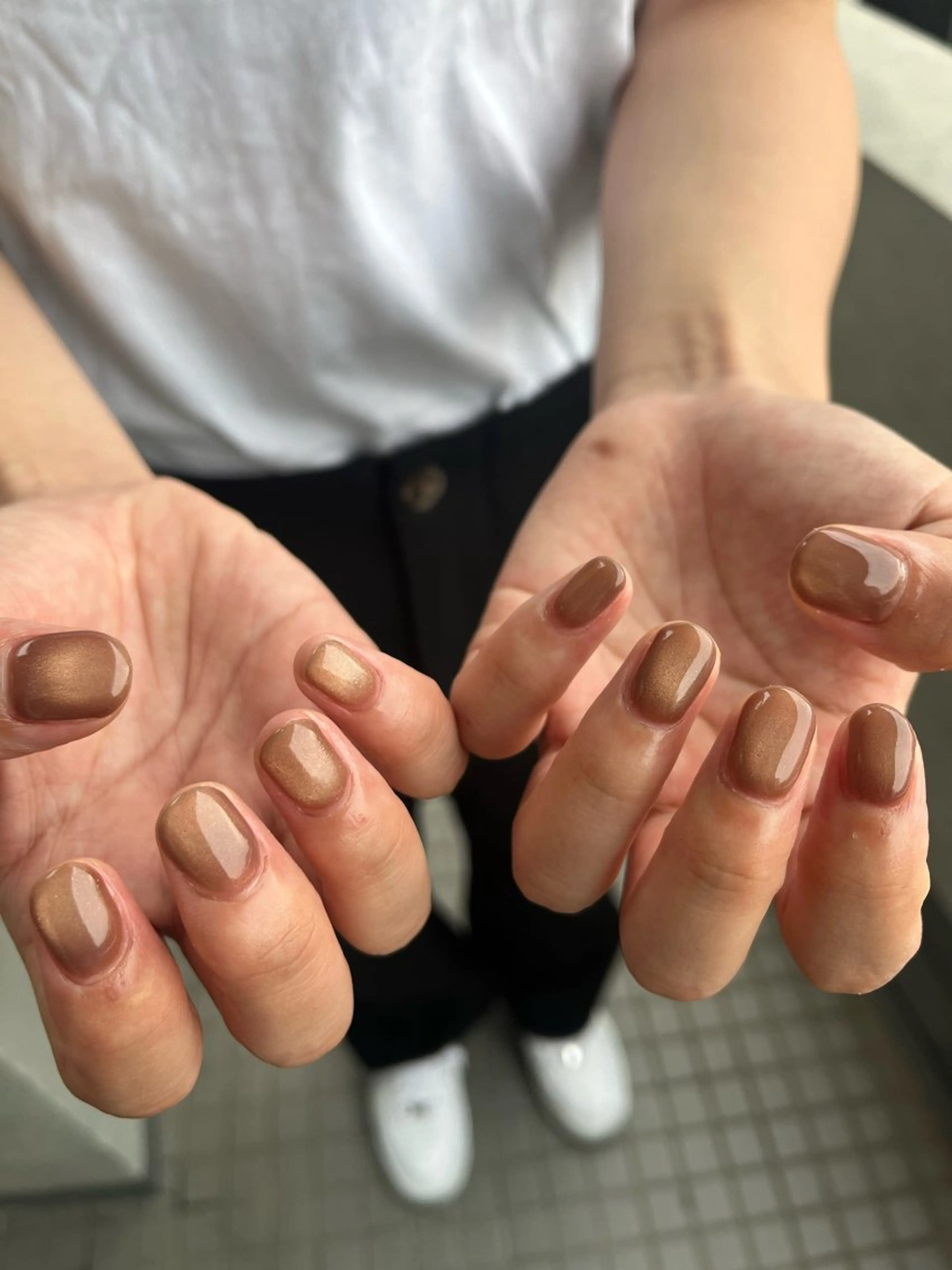 ネイル ハンドネイル 🤎Two ERI🤎のネイルデザイン