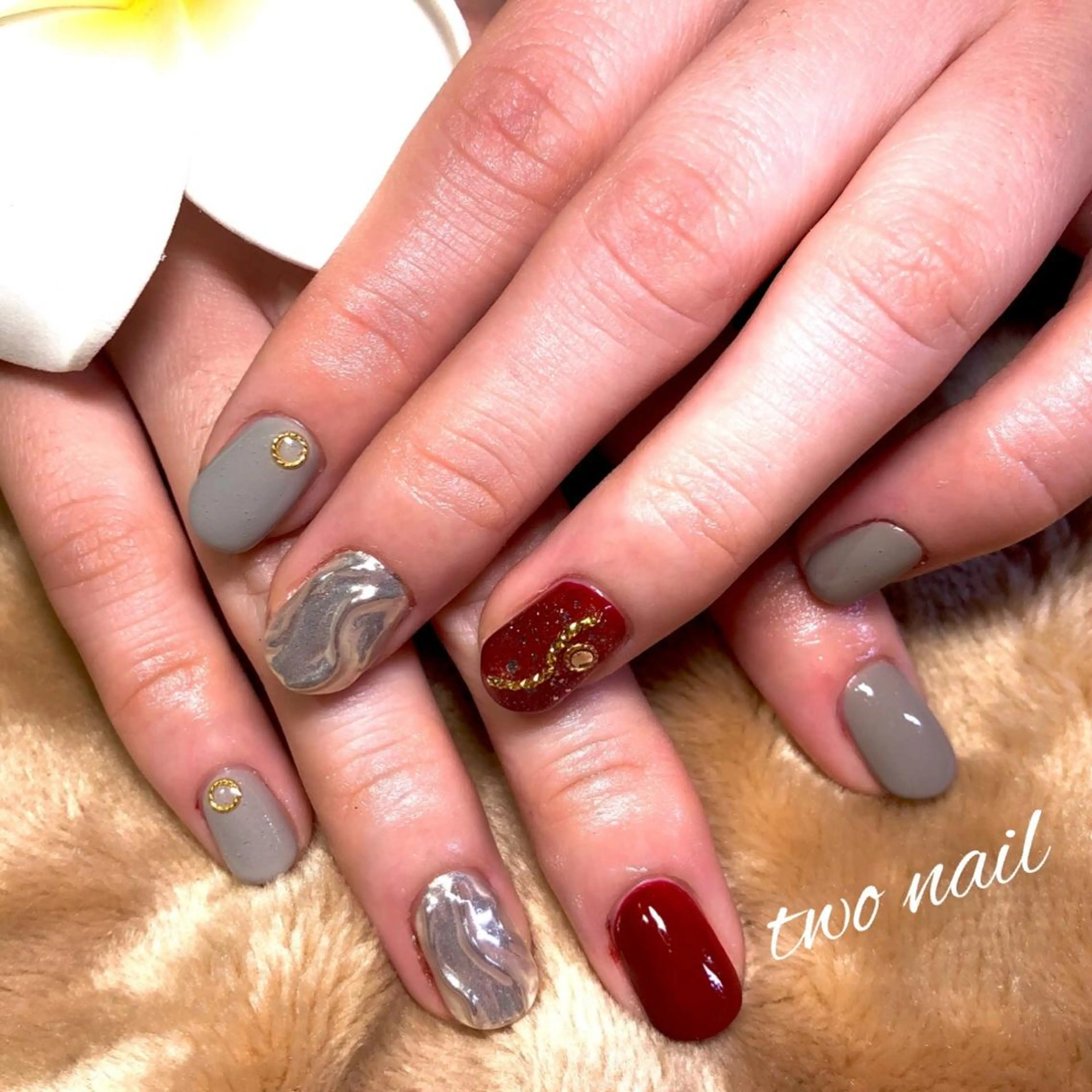ネイル 成人式 two nailのネイルデザイン