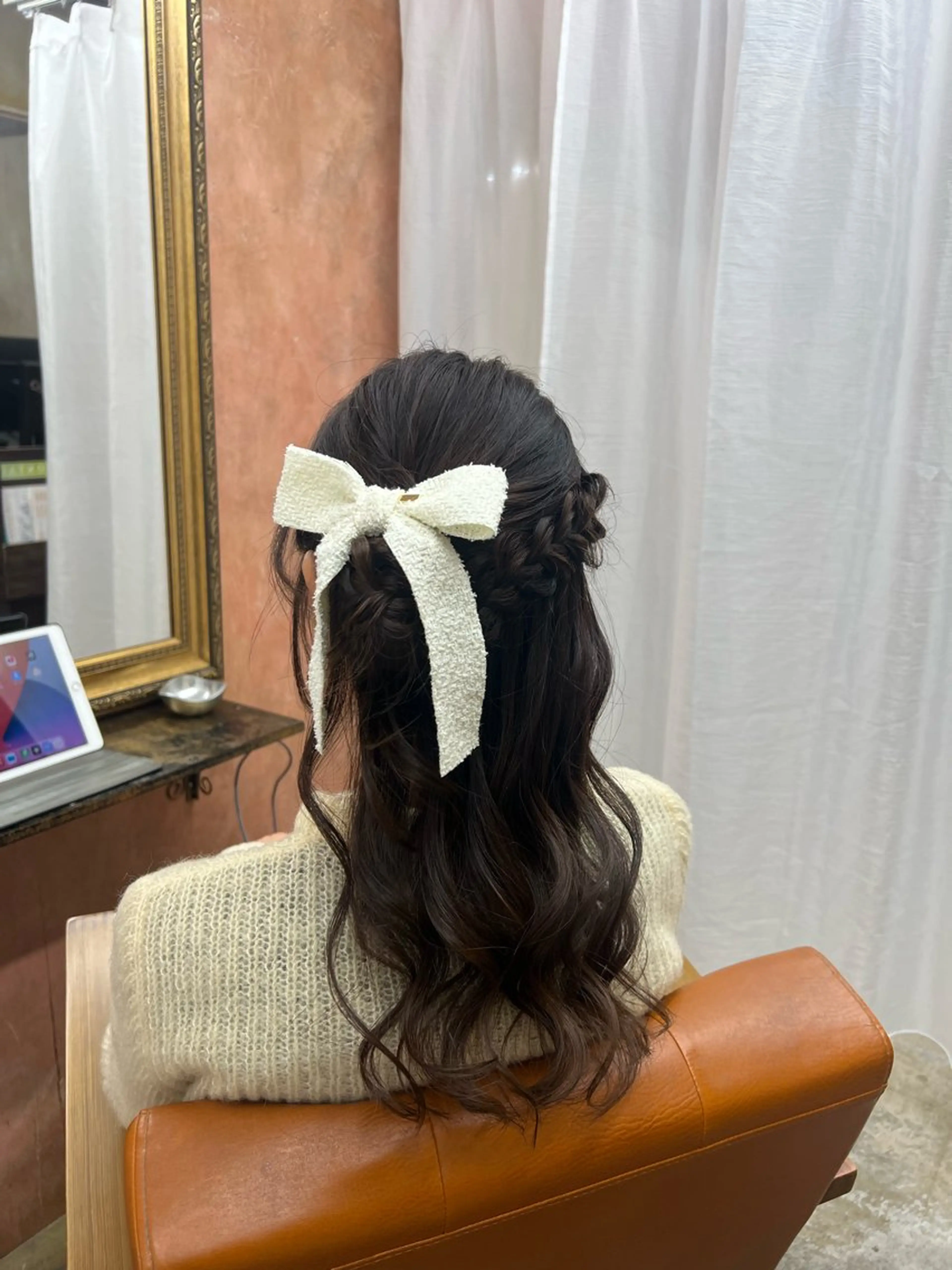 セミロング ヘアセット ともざねゆか UniQ/岡山駅のヘアスタイル