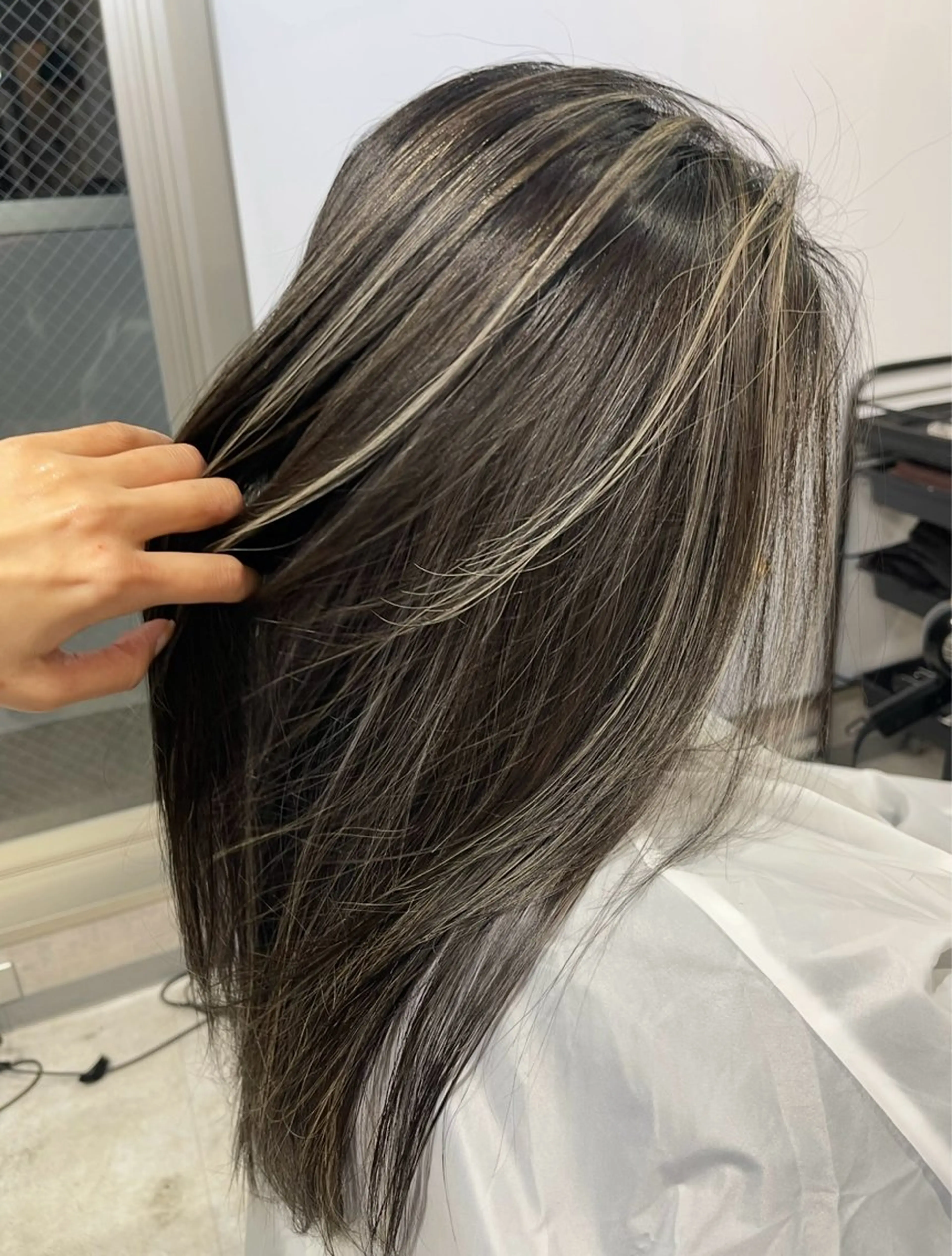 ロング カラー ハイライトカラー ハイライト カット ヘアカラー 松井那津子 /ハイライトブリーチのヘアスタイル