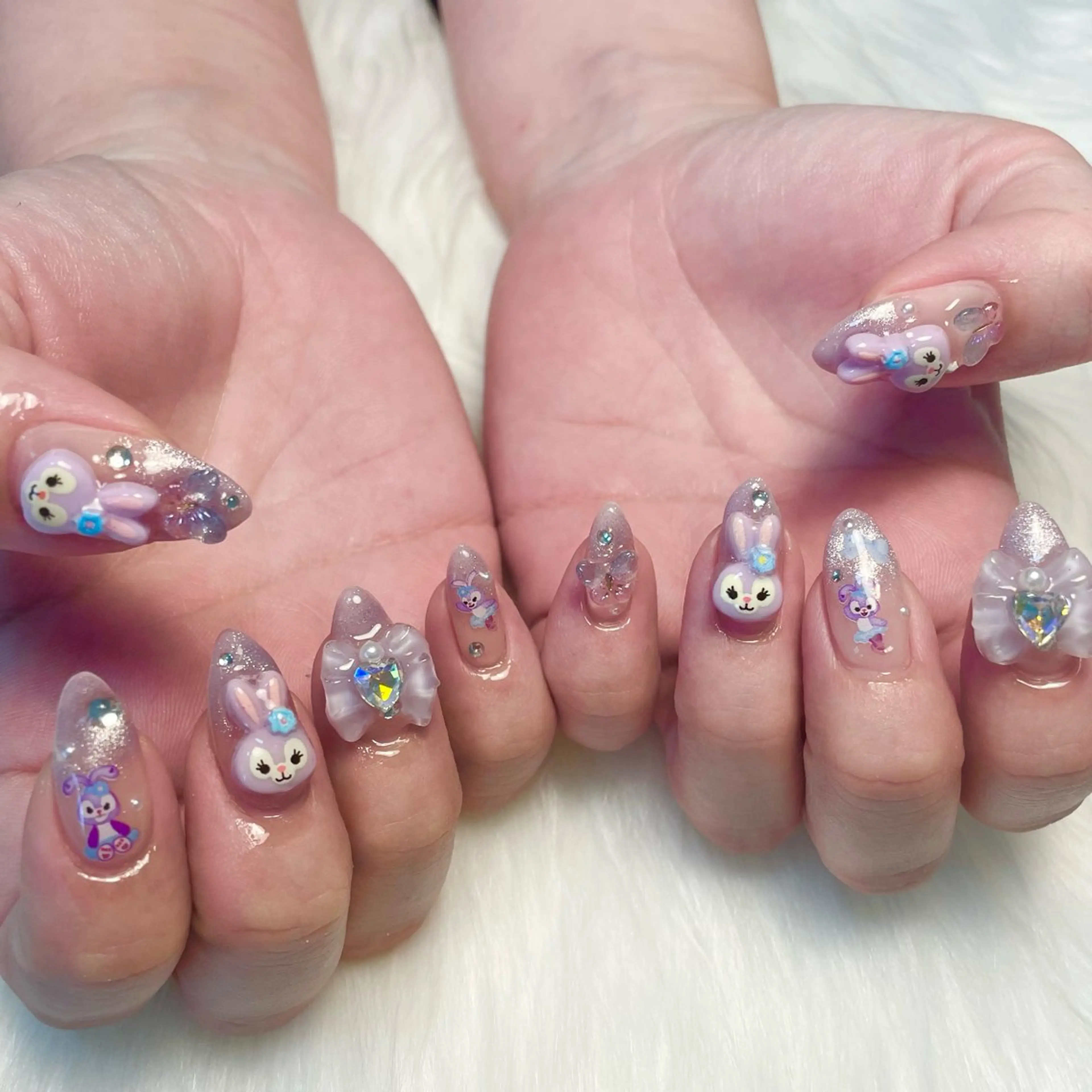 🦄キャラクタージェルネイルコース🦄キャラクターパーツも付け放題♡持ち込みデザイン可能♡オフ無料の写真