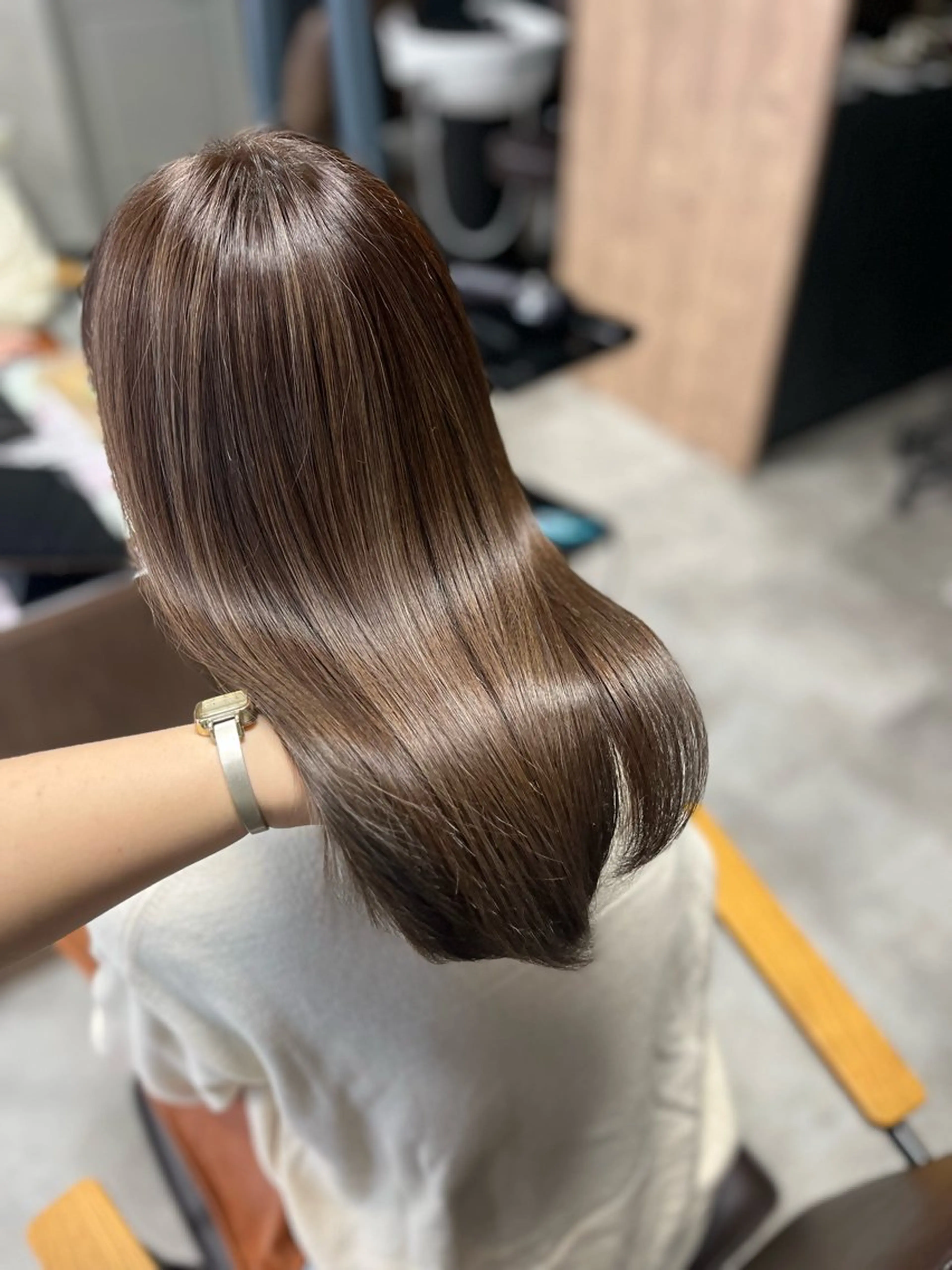 セミロング 髪質改善/韓国ヘア/ 赤み消し/sahoのヘアスタイル