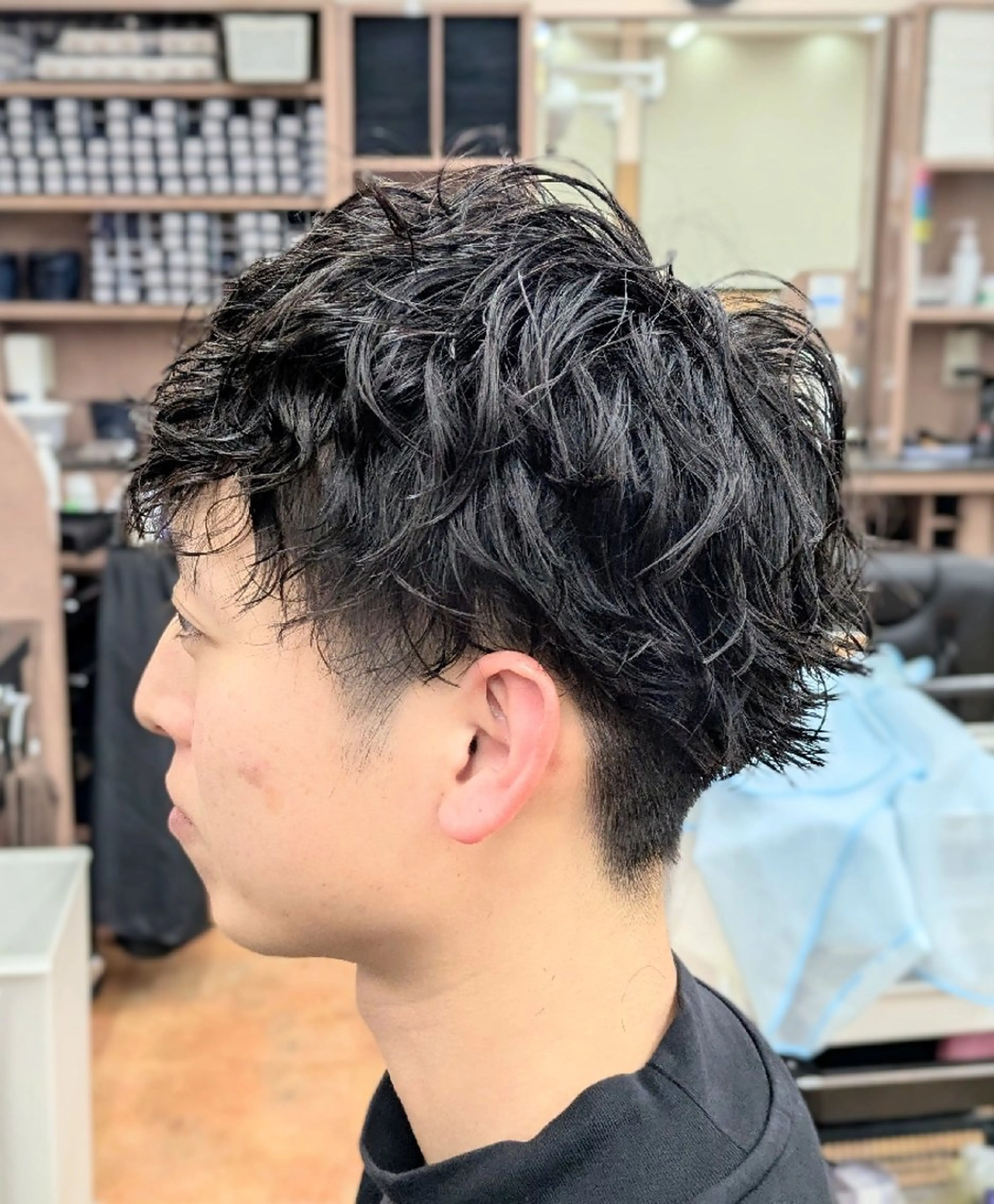 ショート パーマ 理容プラージュ燕三条 福井のヘアスタイル