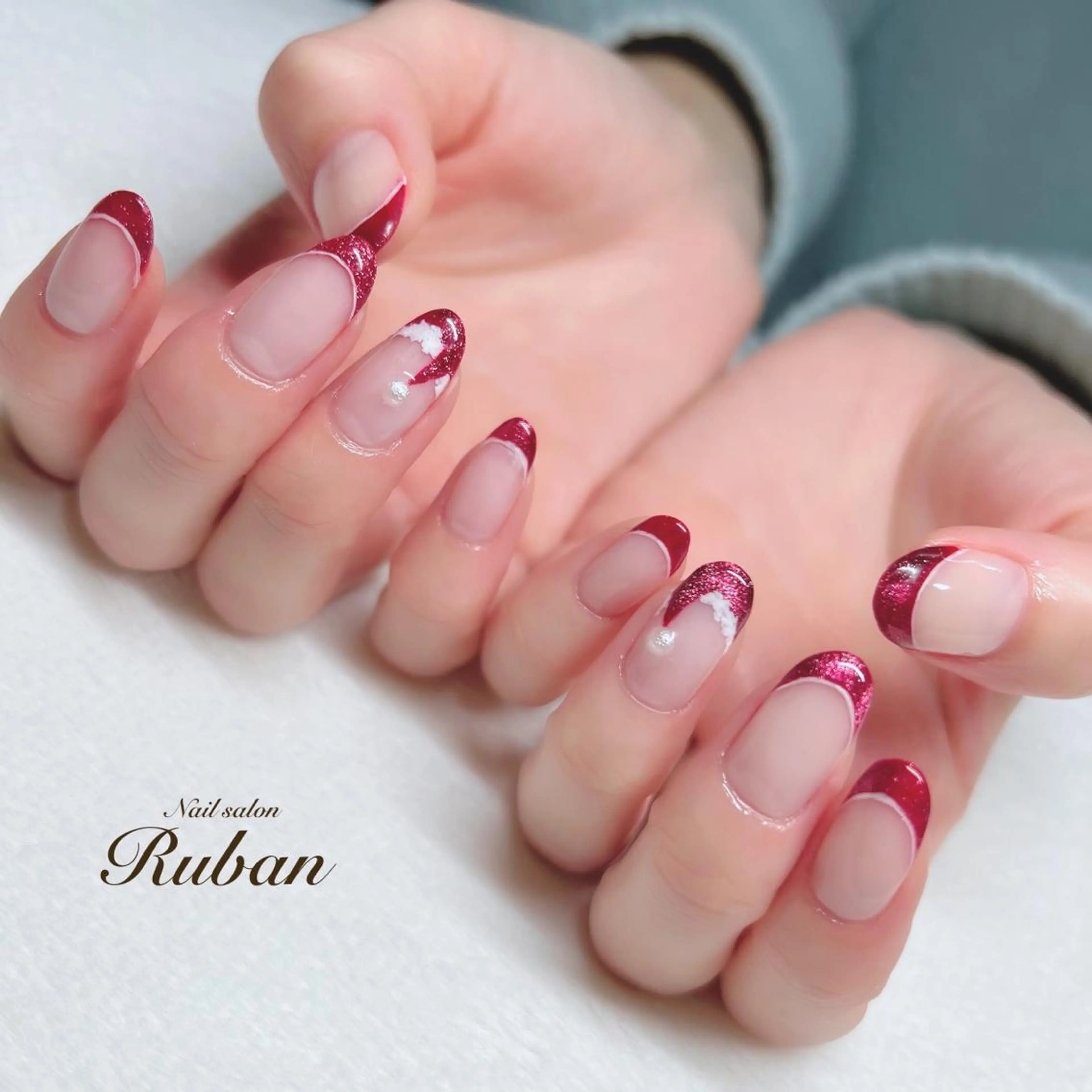 ネイル 冬ネイル クリスマス Nail salon Rubanのネイルデザイン