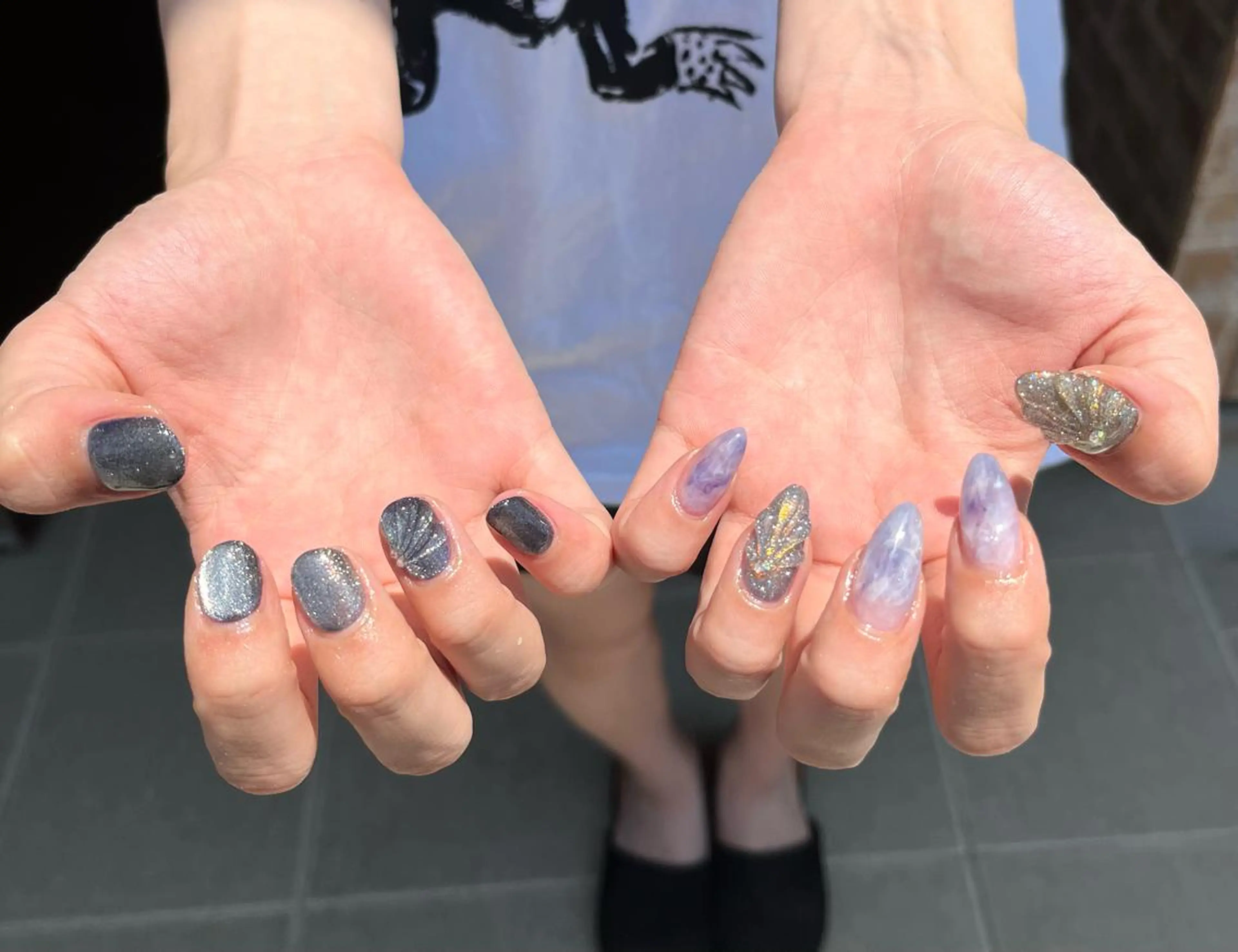 ロング カラー キッズ ネイル 2DY NAIL SALONのネイルデザイン