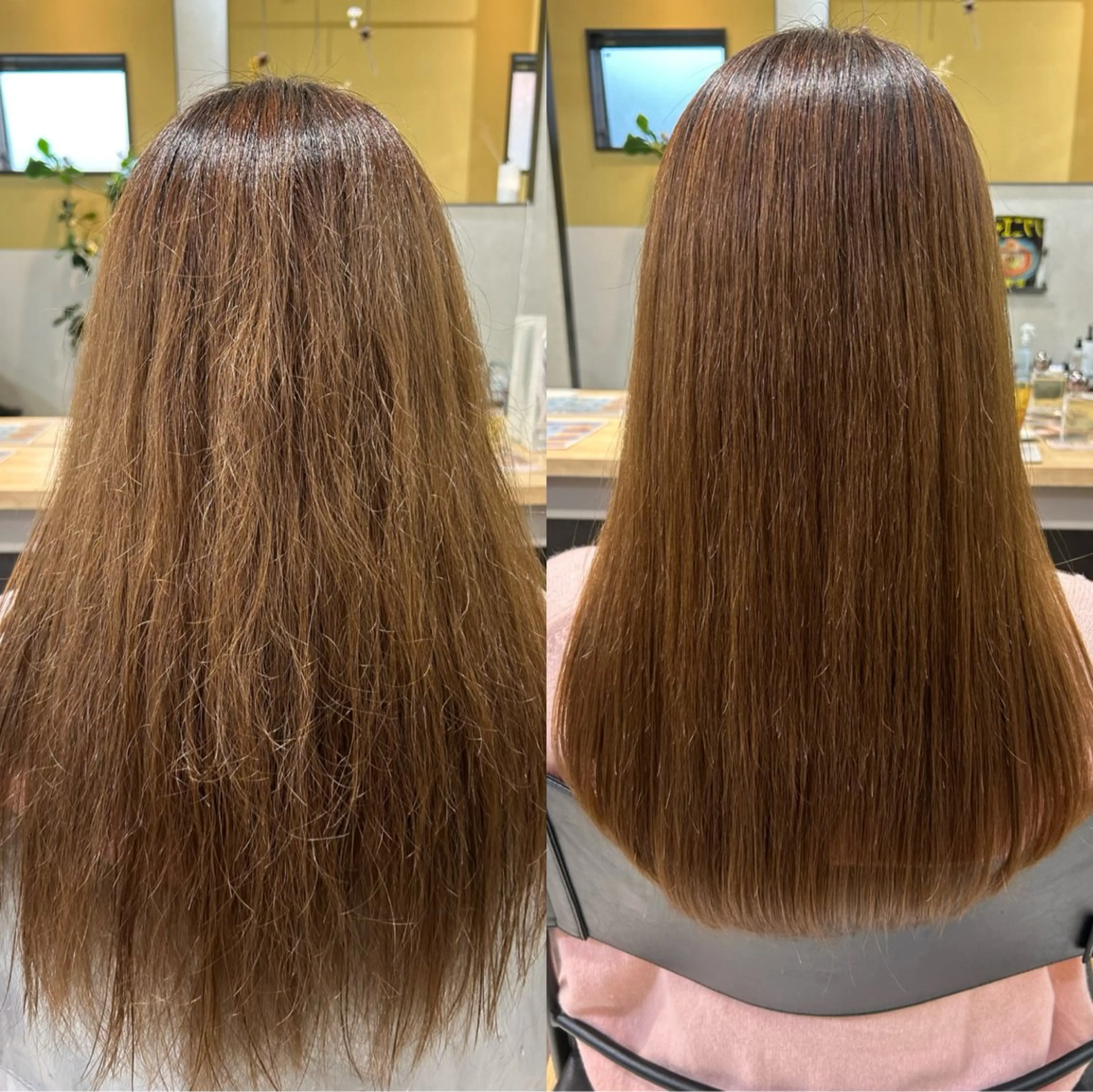 ロング パーマ 髪質改善 ストレートパーマ カット 縮毛矯正 トリートメント hub hair レイヤー/透明感のヘアスタイル