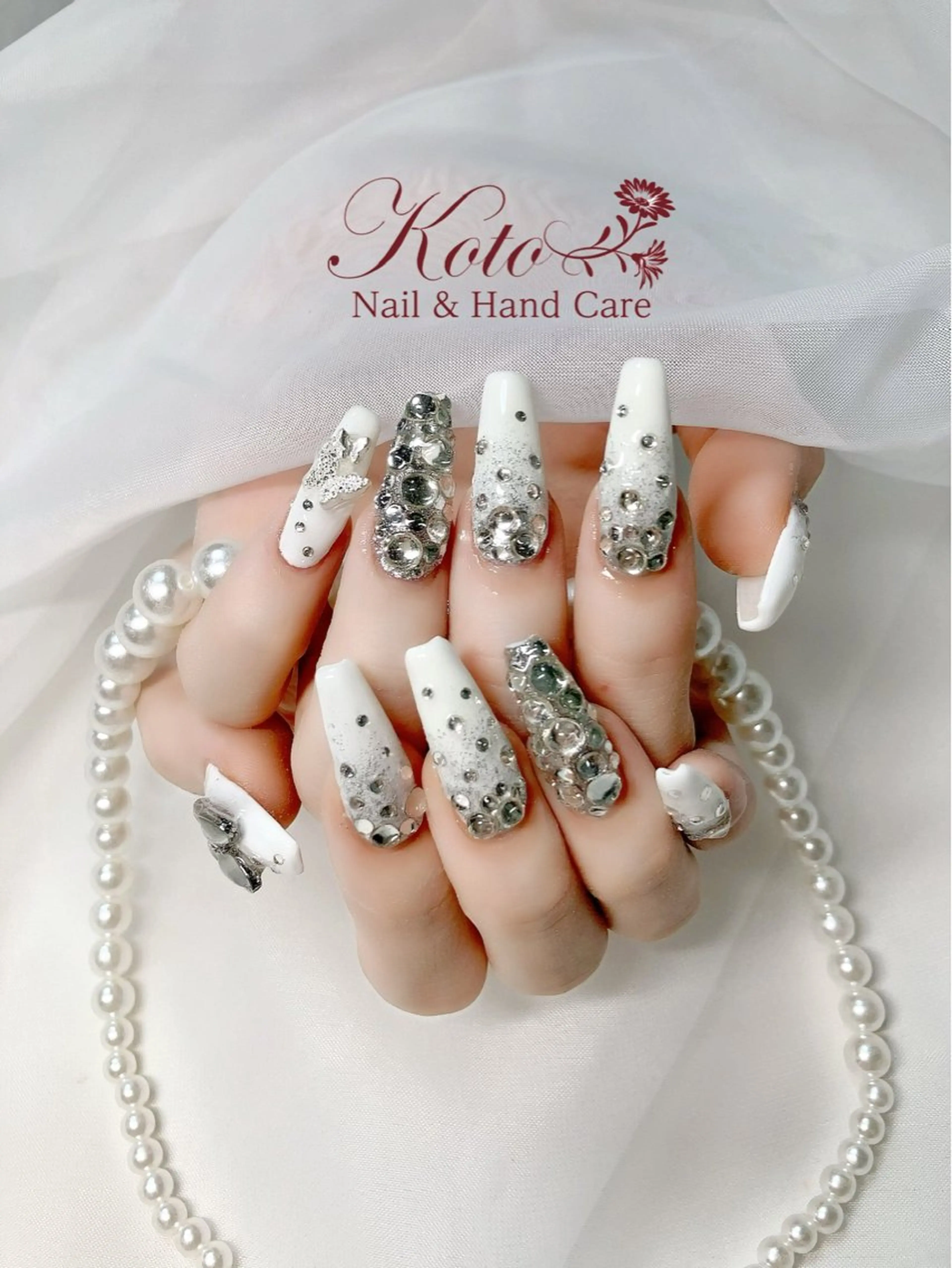 ネイル フットネイル フレンチネイル ジェルネイル 韓国ネイル ラメ(グリッター) Risa ネイルサロンKOTOのネイルデザイン