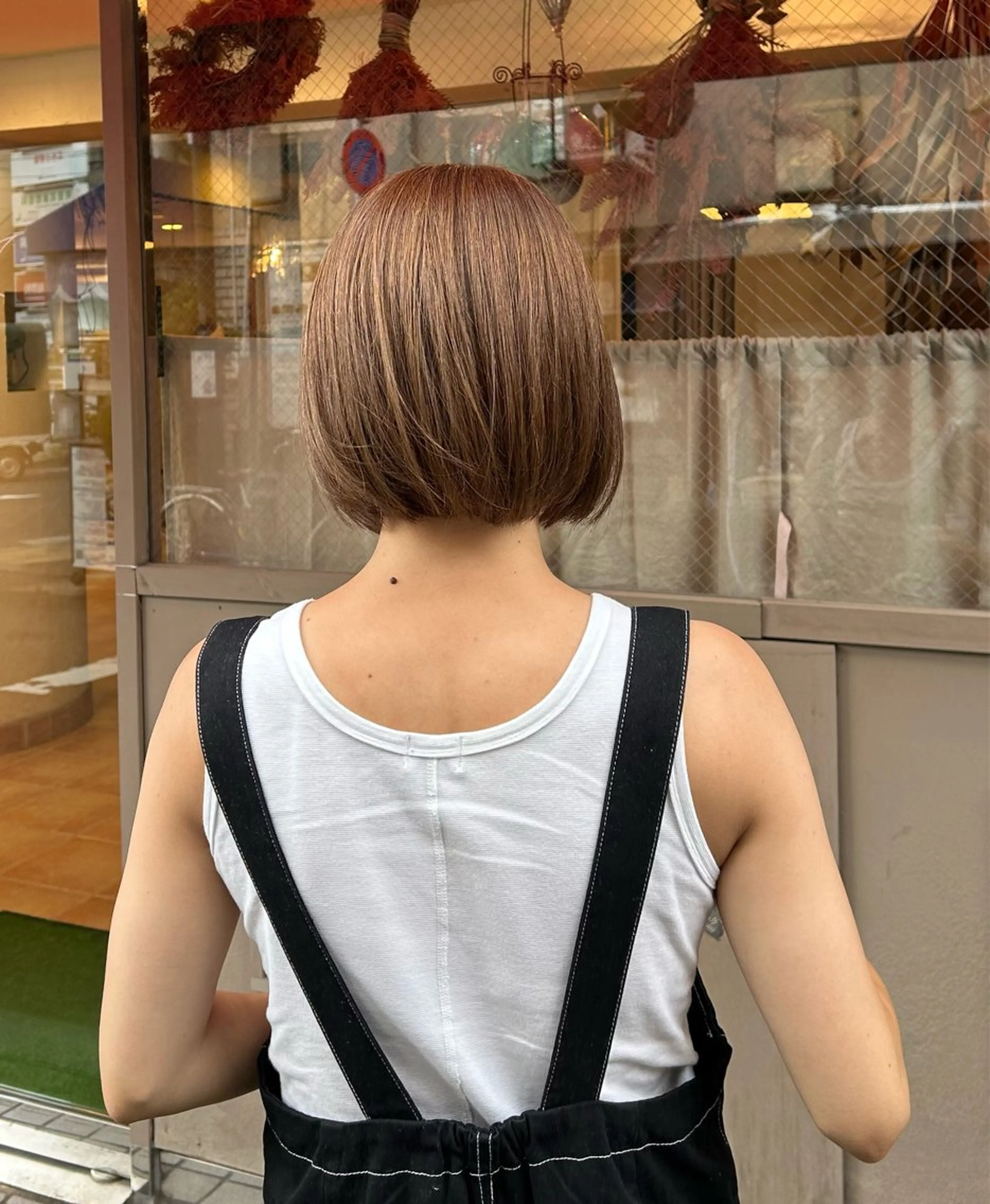 ミディアム ヘアカラー 七彩 ななせのヘアスタイル