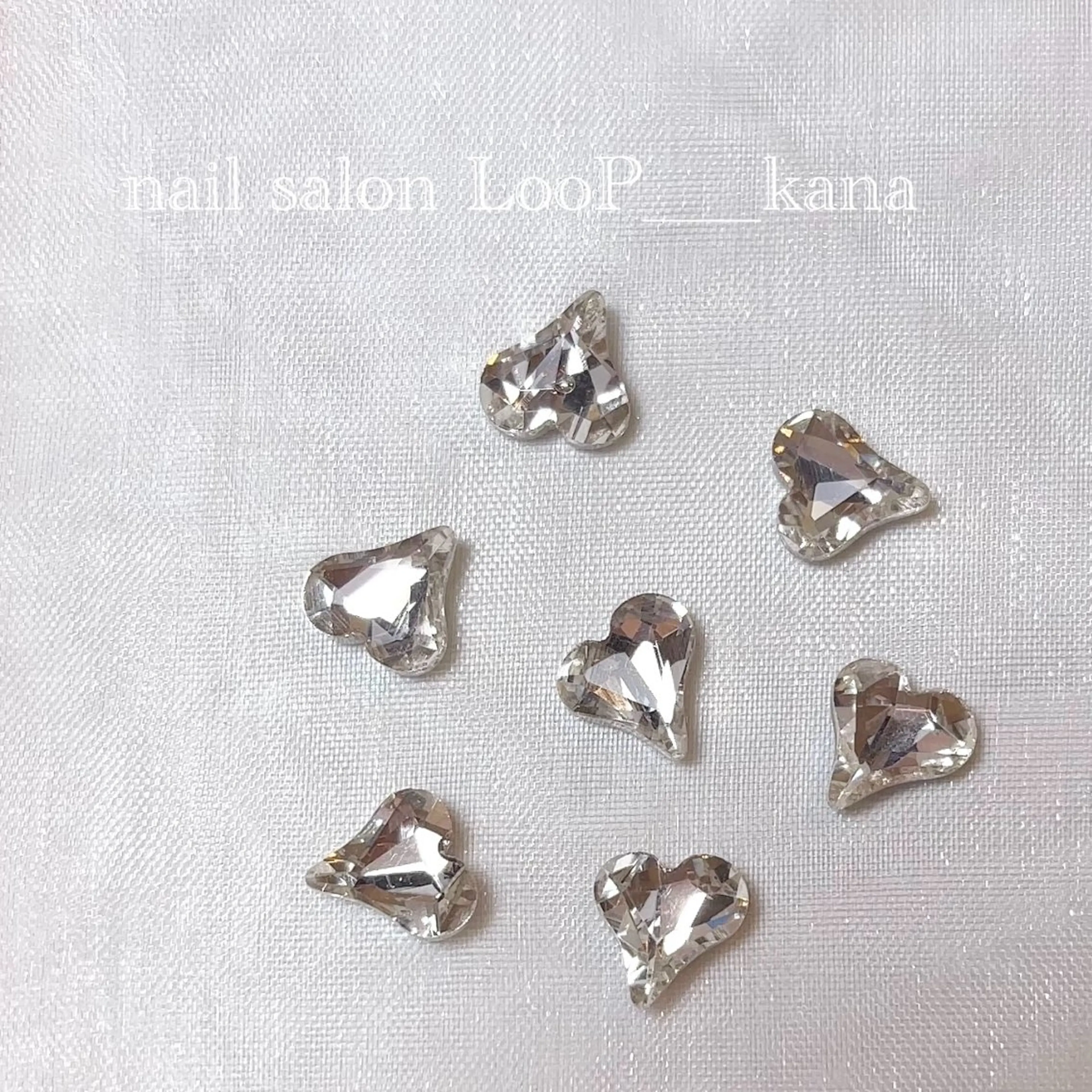 ネイル ハート ワンカラーネイル ハンドネイル ネイルモデル募集中 LooP-kanaのネイルデザイン