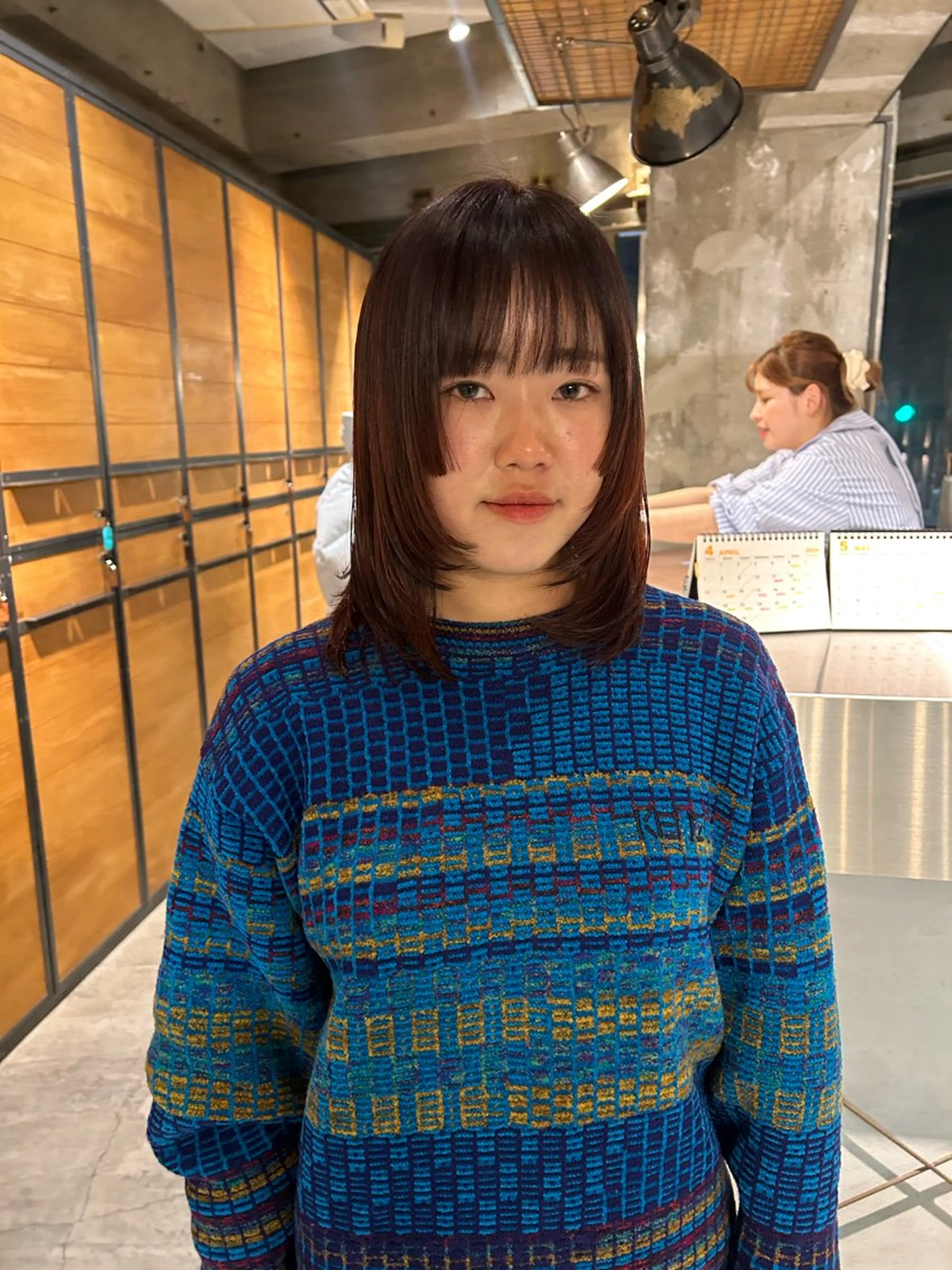 セミロング カラー 姫カット レイヤーカット カット ヘアカラー 海外レイヤー /NAGISAのヘアスタイル