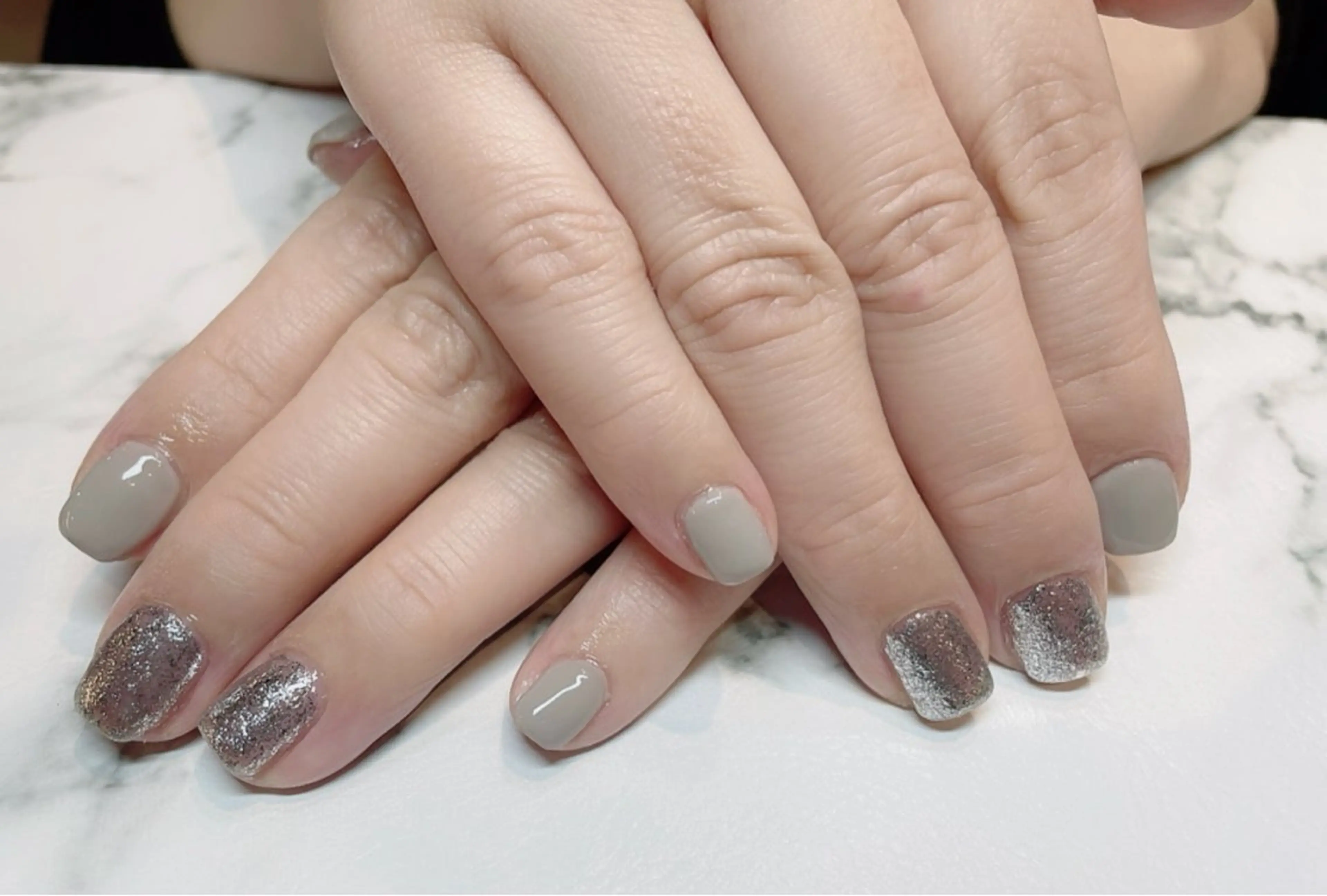 ネイル ラメ(グリッター) ワンカラーネイル k yuukiのネイルデザイン