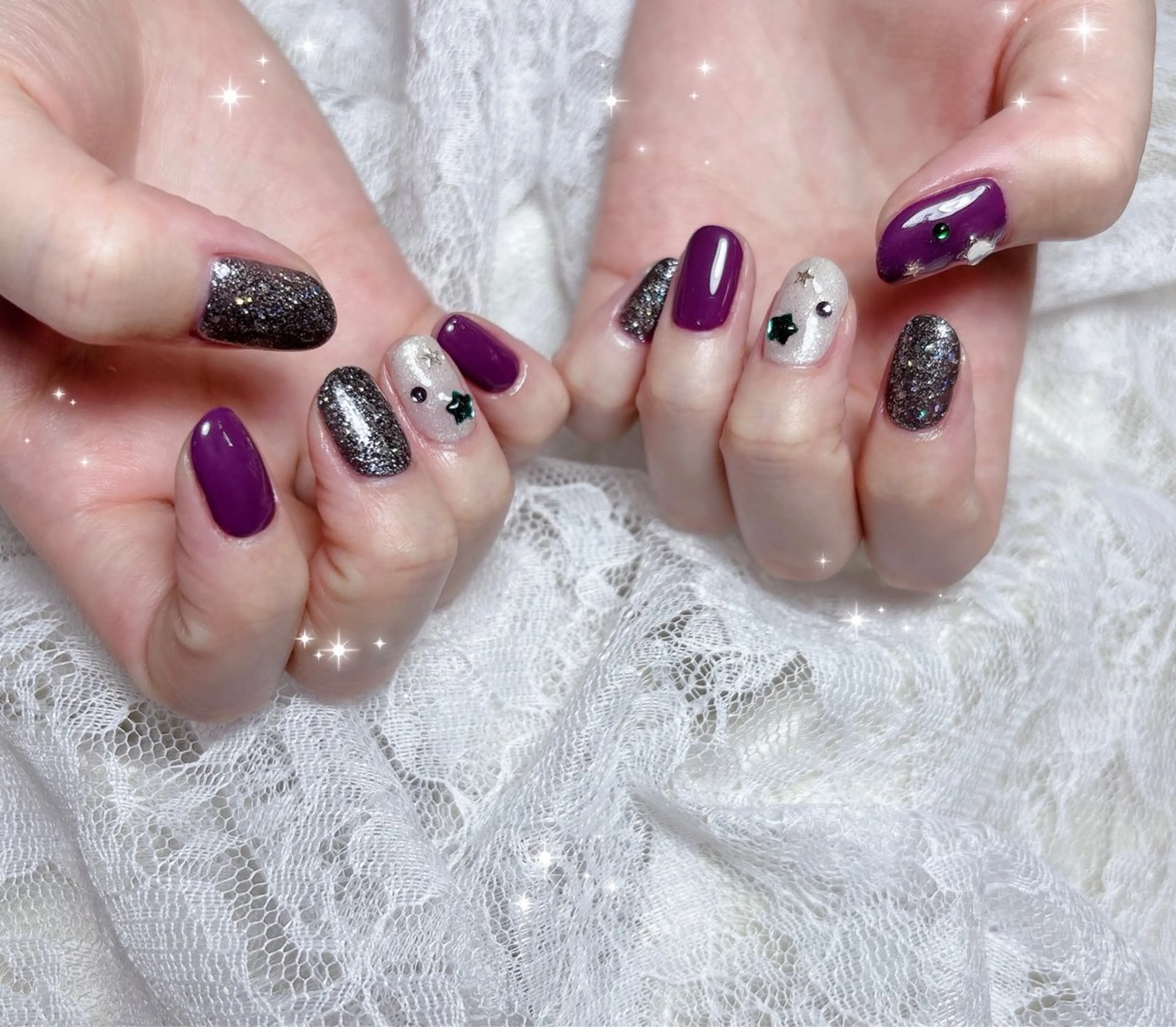 ネイル ハロウィン ハンドネイル FLARE NAIL フレアネイルのネイルデザイン