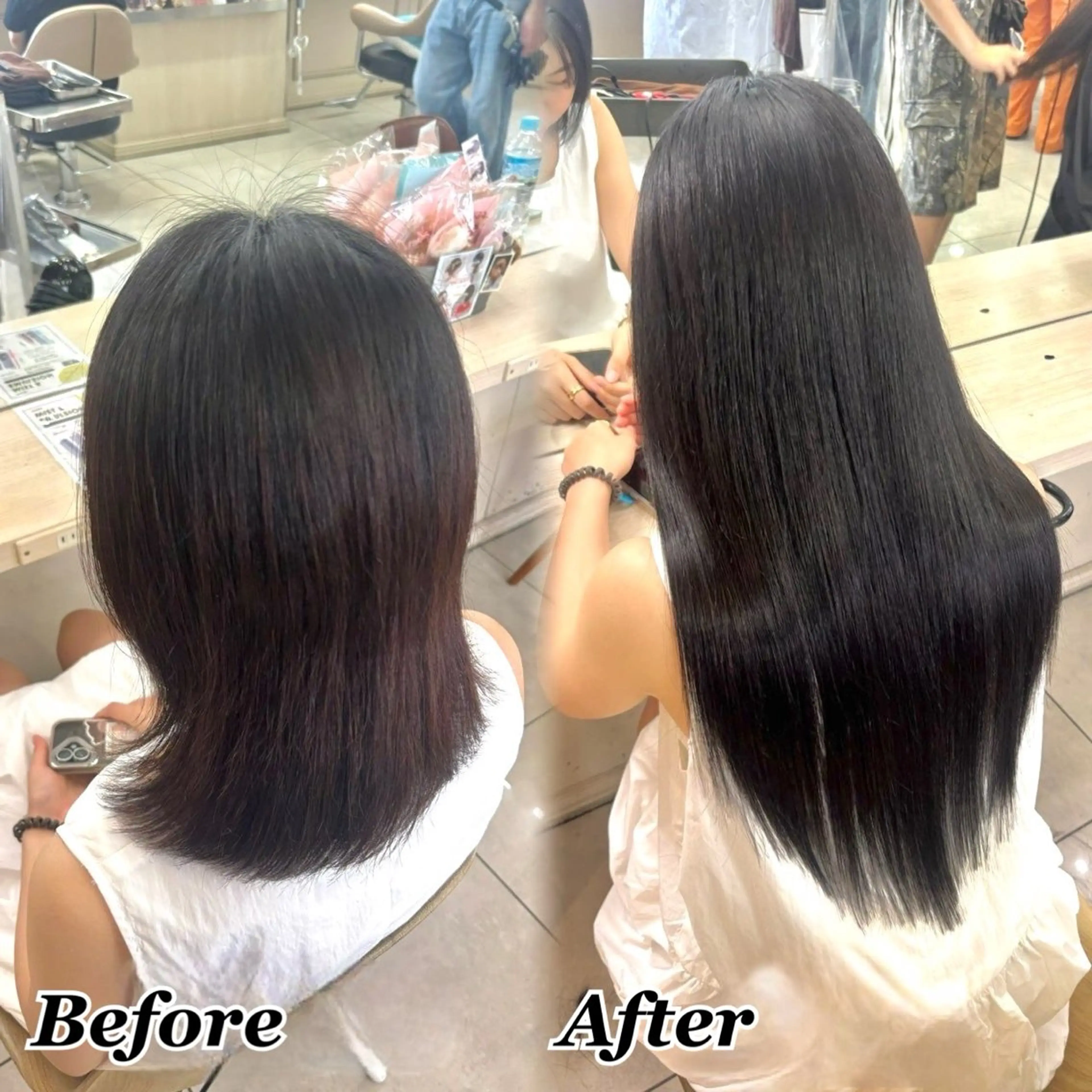 エクステ ヘアメ🎀推しカラー 🥣横浜/しほ🧸のヘアスタイル