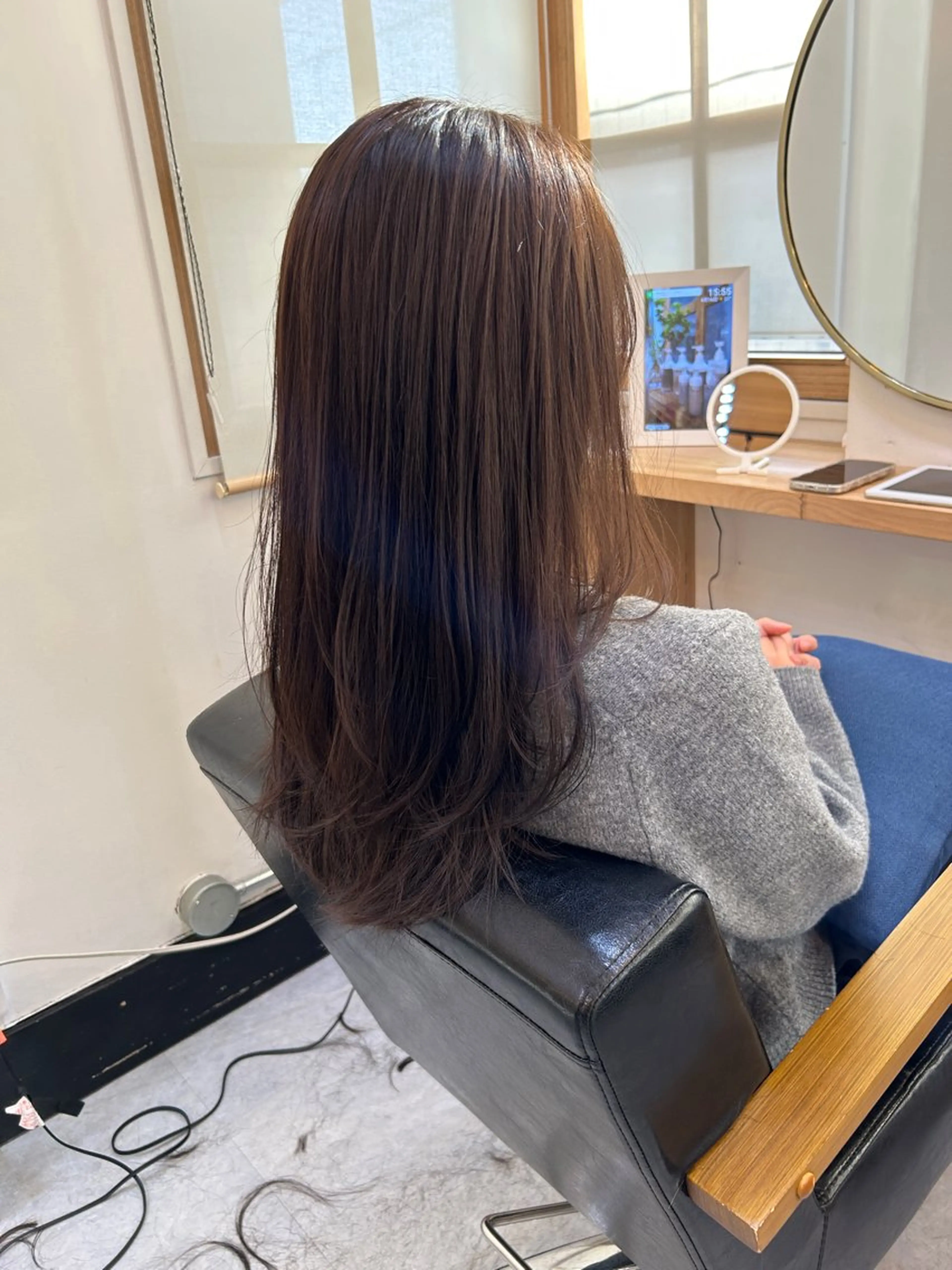 ロング カラー ブラウンカラー ナチュラルブラウン レイヤーカット カット ヘアカラー トリートメント CARICIA 白木 由里加/新栄のヘアスタイル