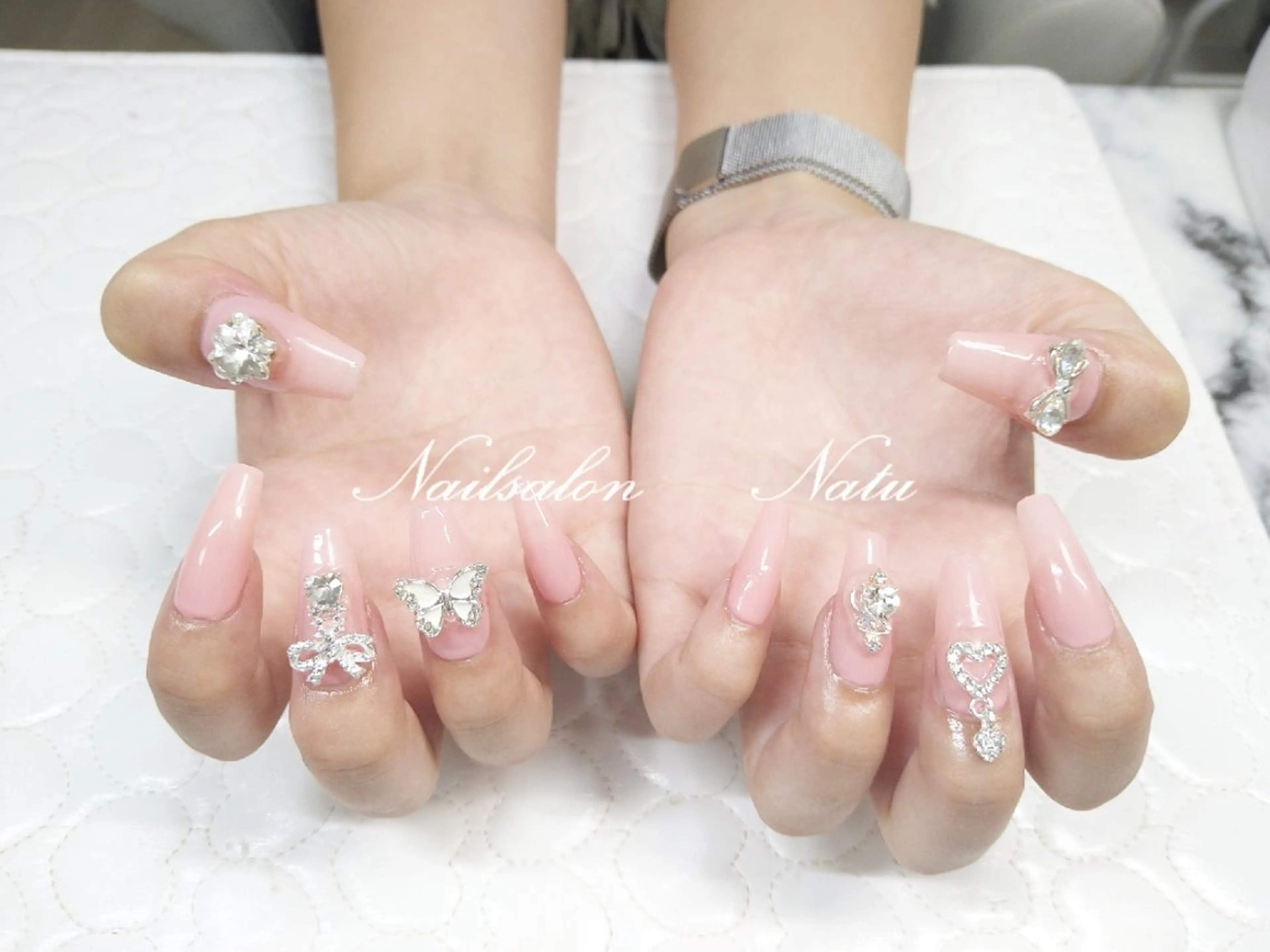 ネイル 長さ出し nailsalon　 Natuのネイルデザイン