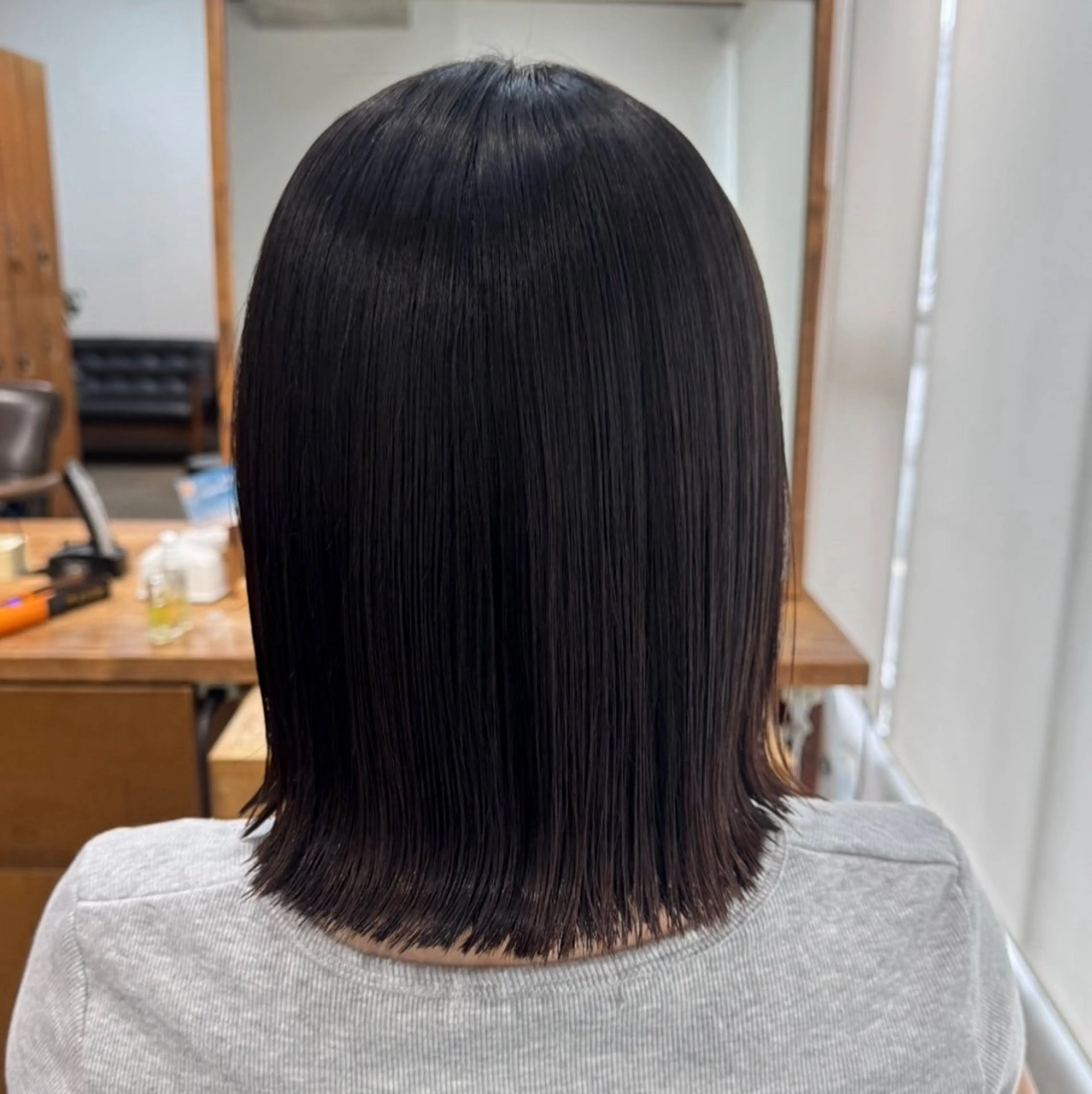 ショート ボブ 髪質改善 外ハネヘア 安岡美咲✂︎ 艶カラー/髪質改善のヘアスタイル