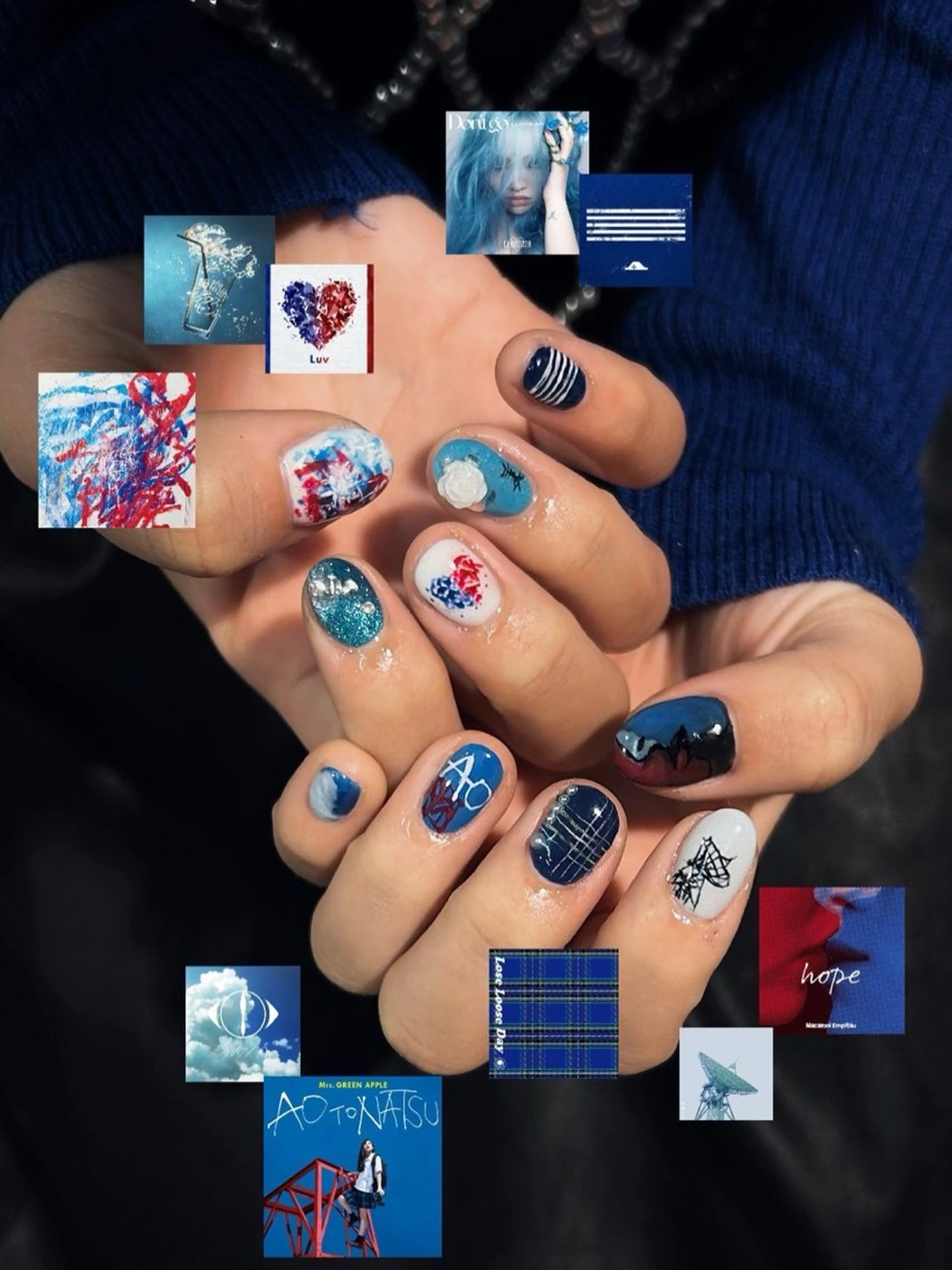 ネイル ハンドネイル ハンドケア 個性派✴︎ｼﾞｬｹ写 ﾈｲﾙ🦋mire-のネイルデザイン