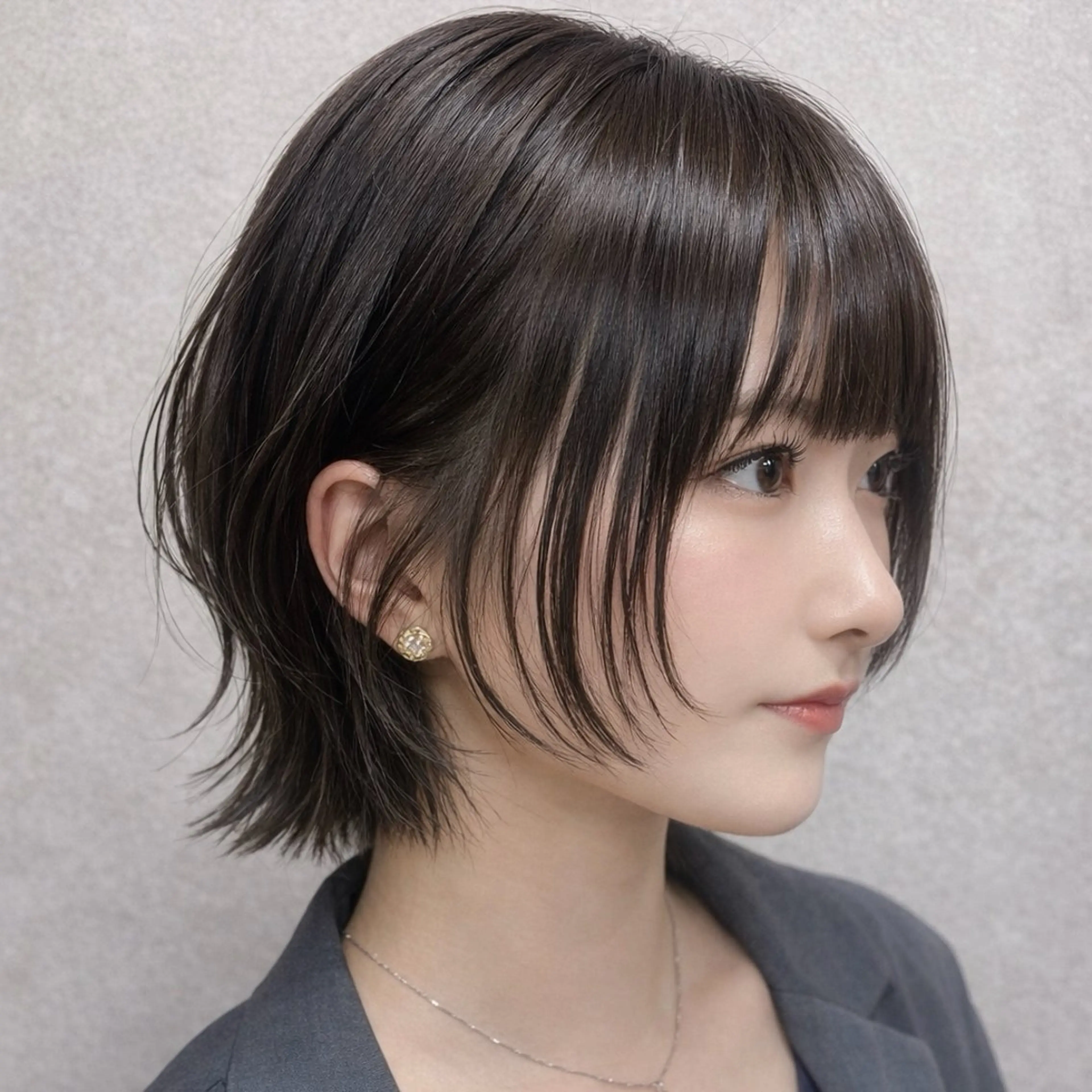 ショート カット ヘアカラー maya レイヤーカットのヘアスタイル