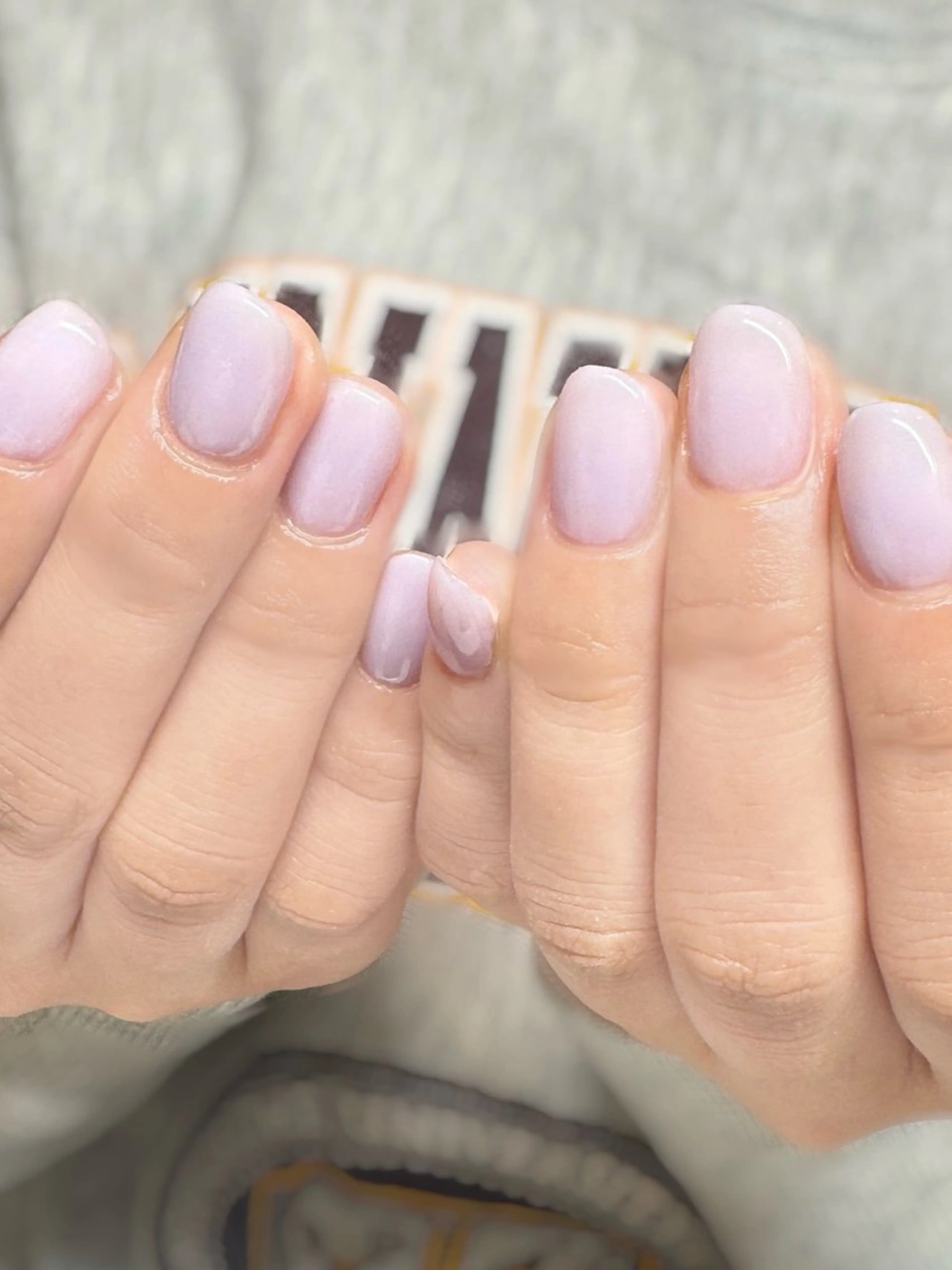 ネイル パステルネイル パープル ハンドネイル sasa ショーコのネイルデザイン